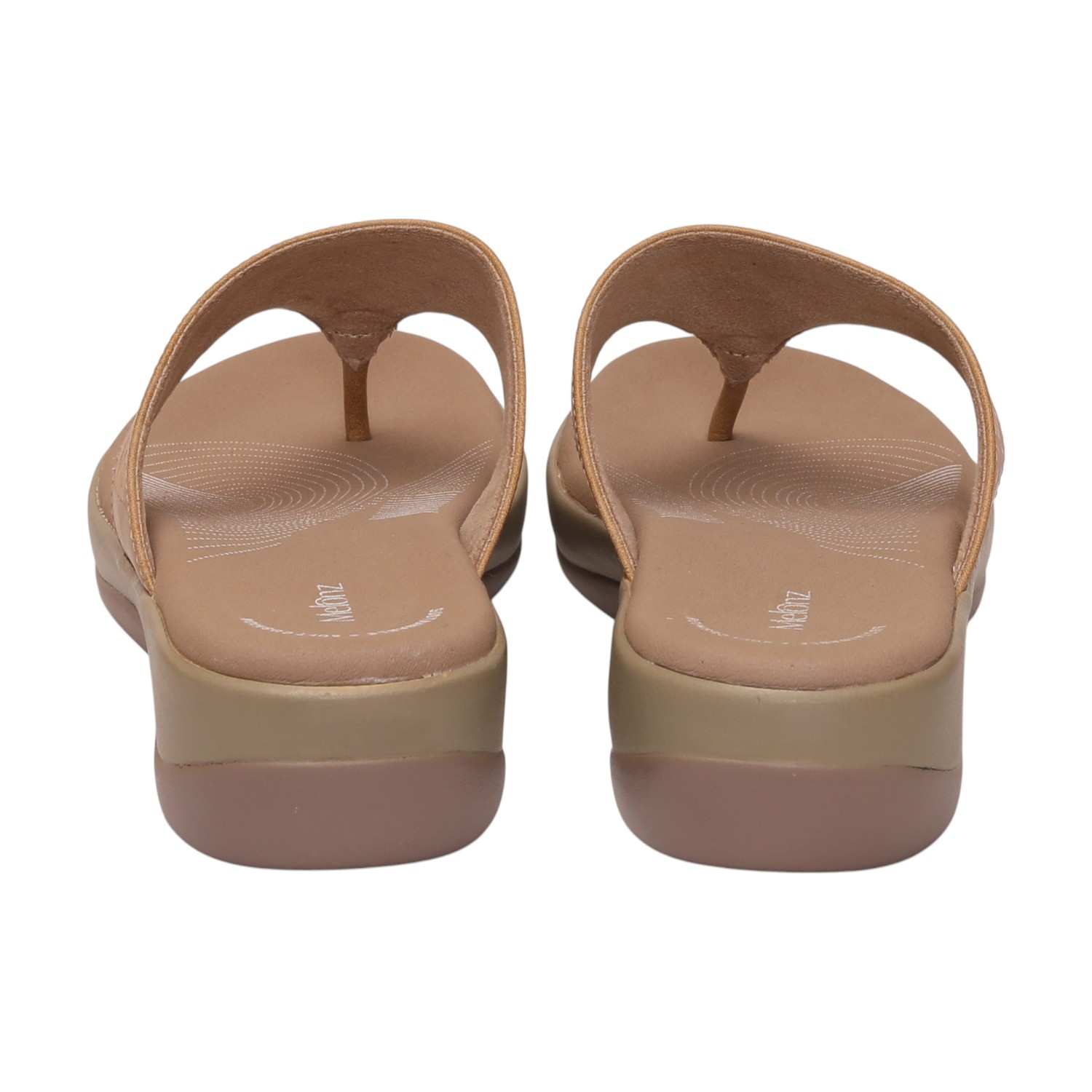 Women Beige Casual Flat Thong