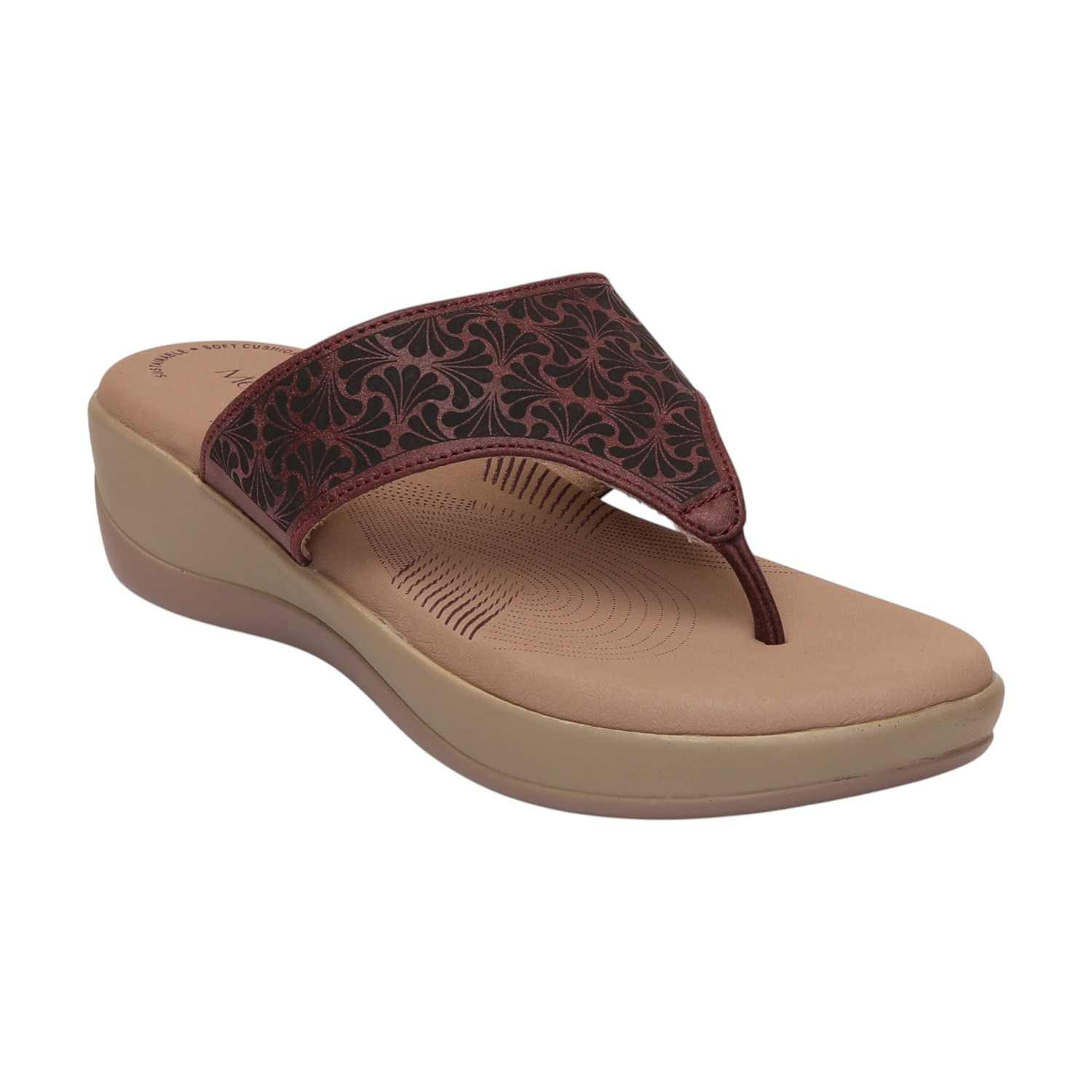 Women Light brown Casual Flat Thong