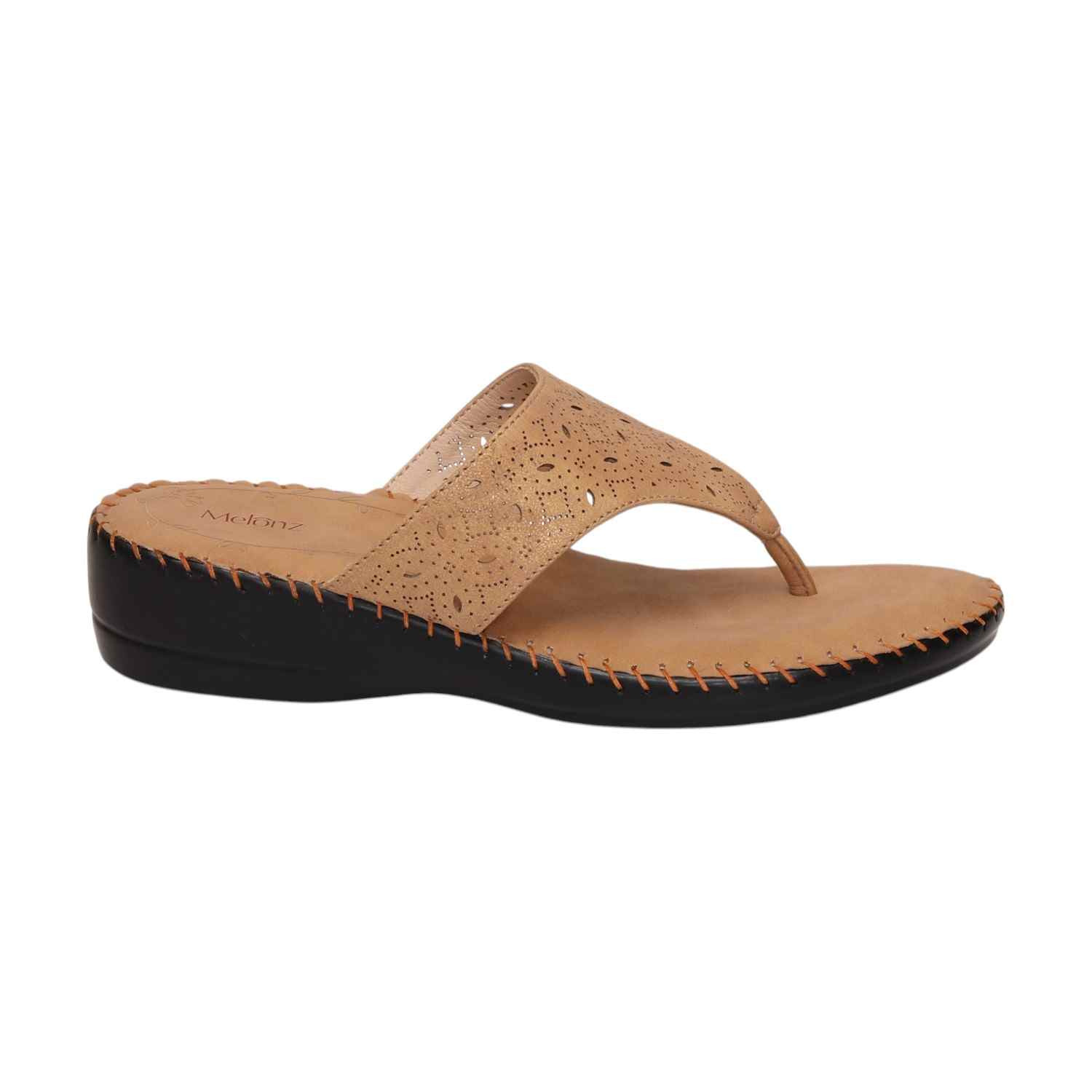 Women Beige Casual Flat Thong