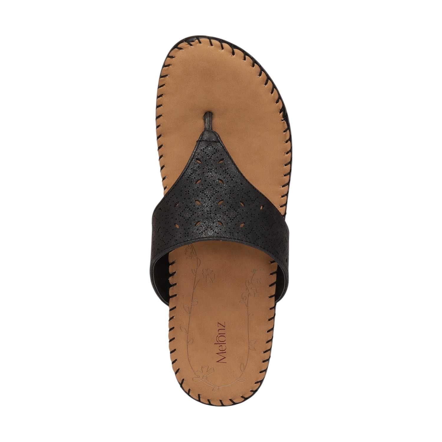 Women Black Casual Flat Thong