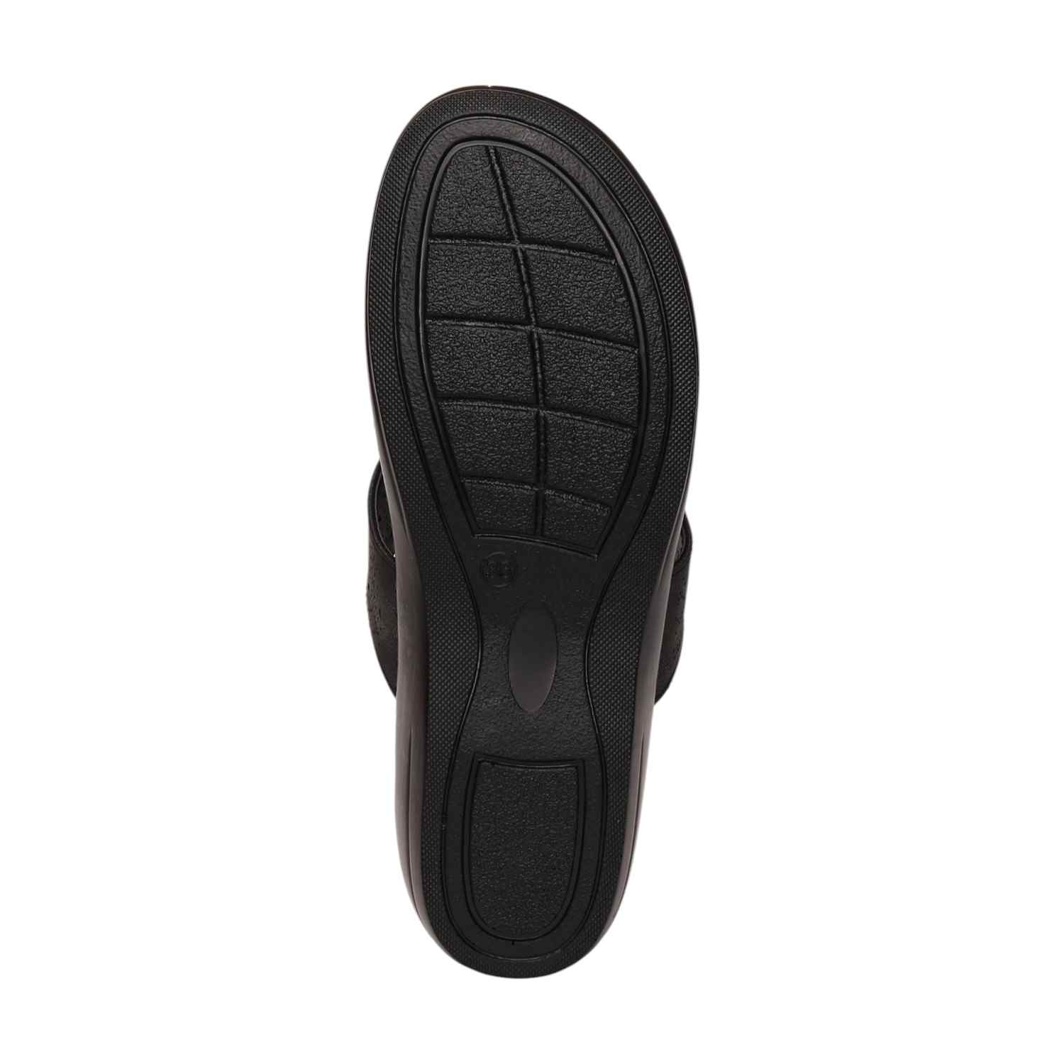 Women Black Casual Flat Thong