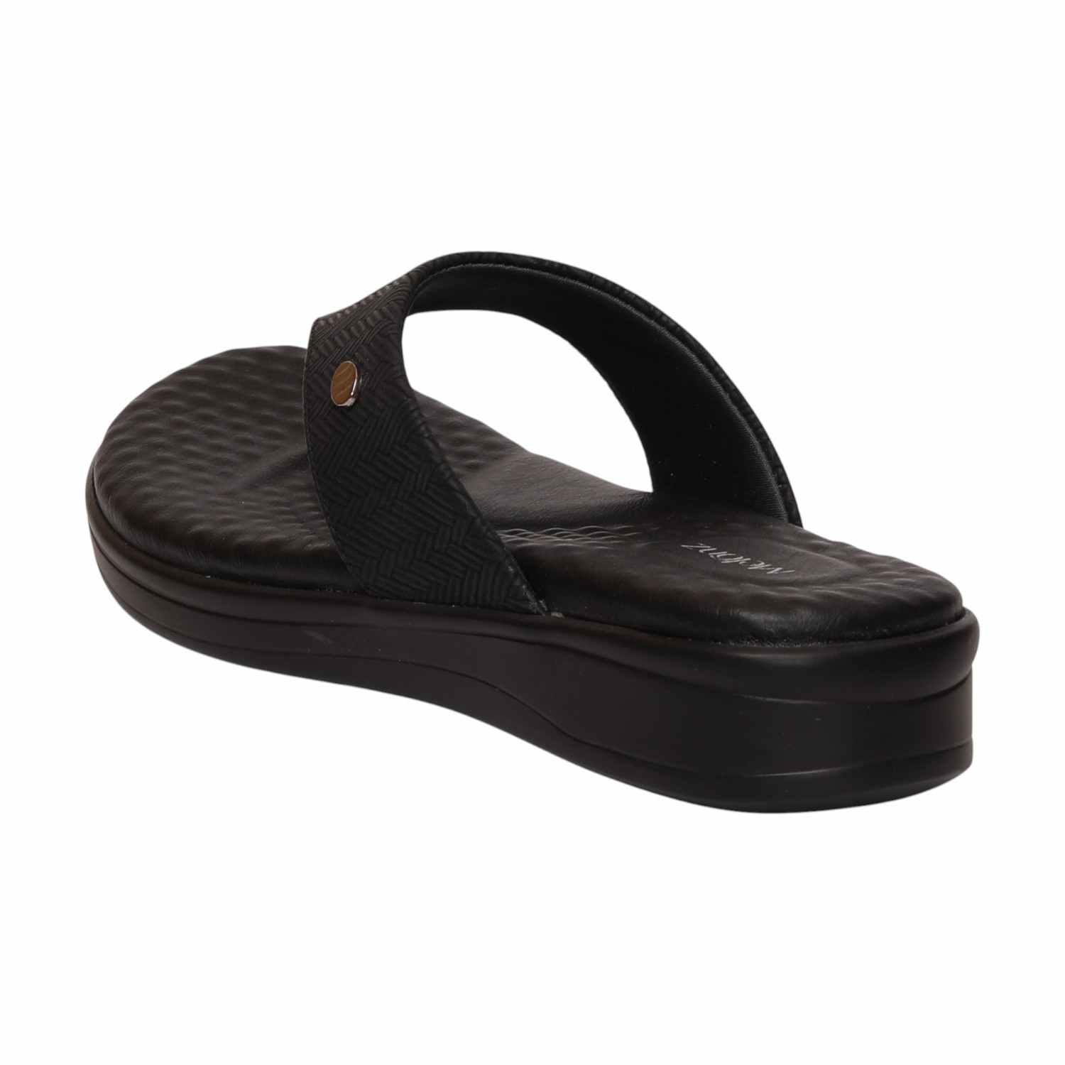 Women Black Casual Flat Thong