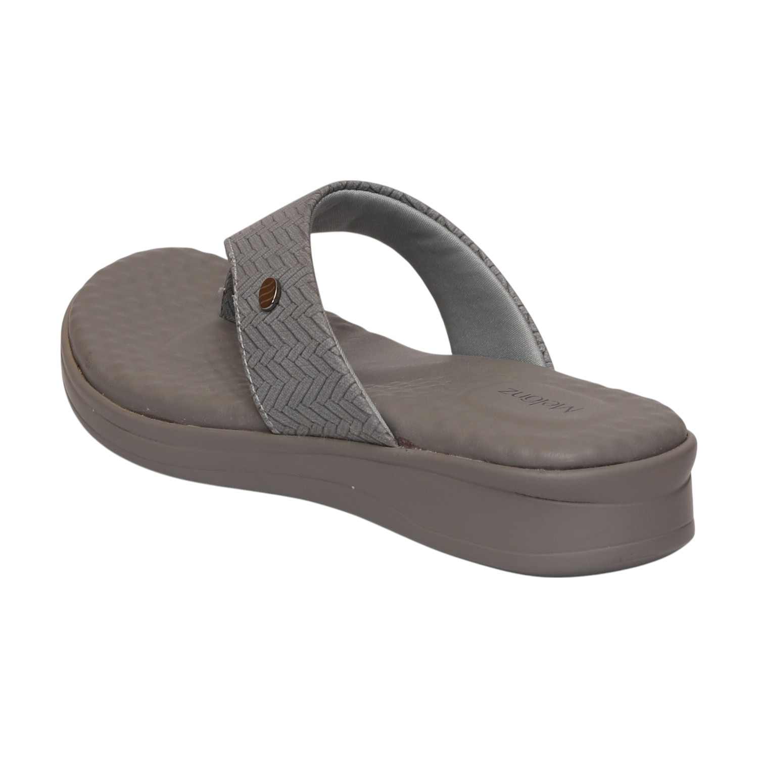 Women Grey Casual Flat Thong