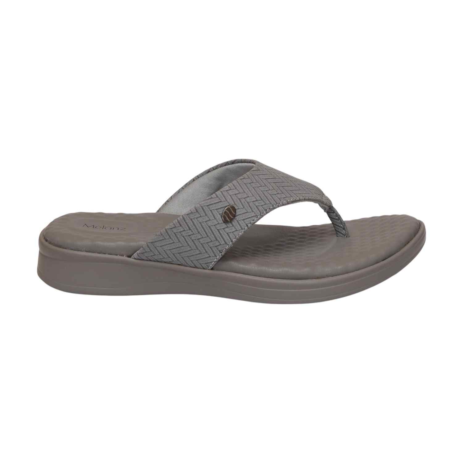 Women Grey Casual Flat Thong