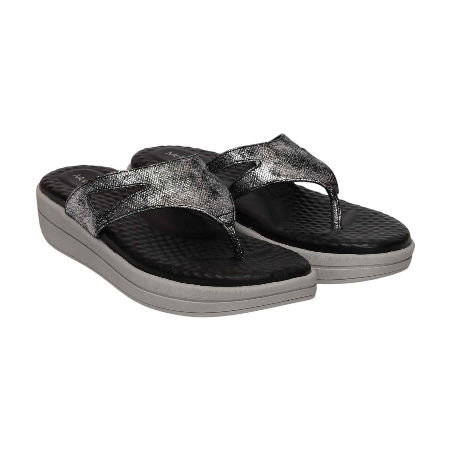 Women Black Casual Flat Thong