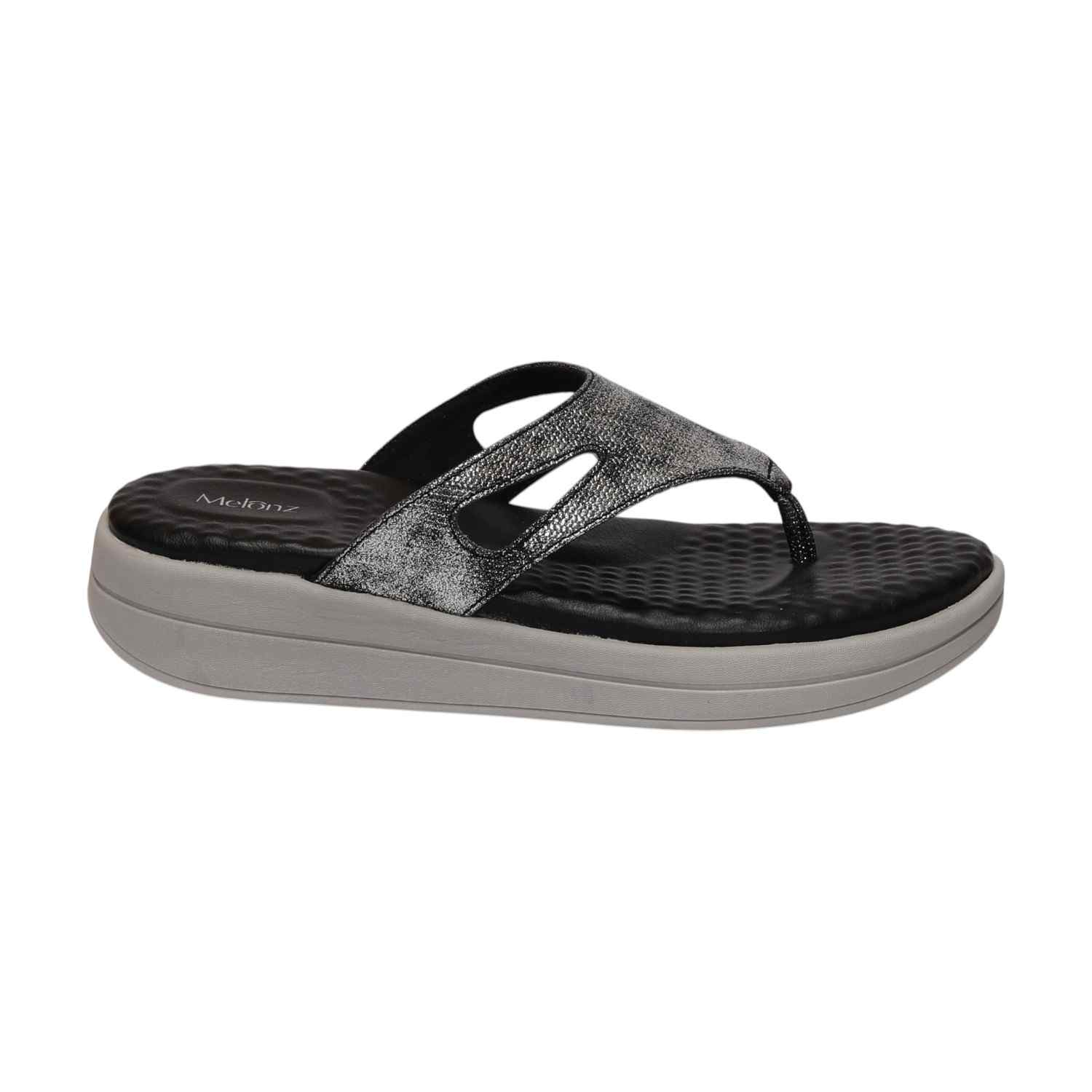 Women Black Casual Flat Thong