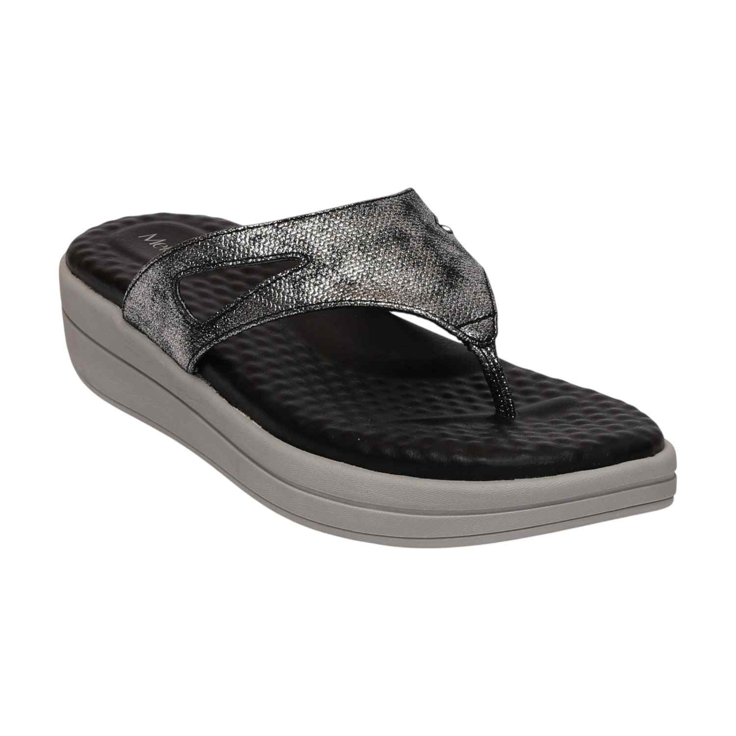 Women Black Casual Flat Thong