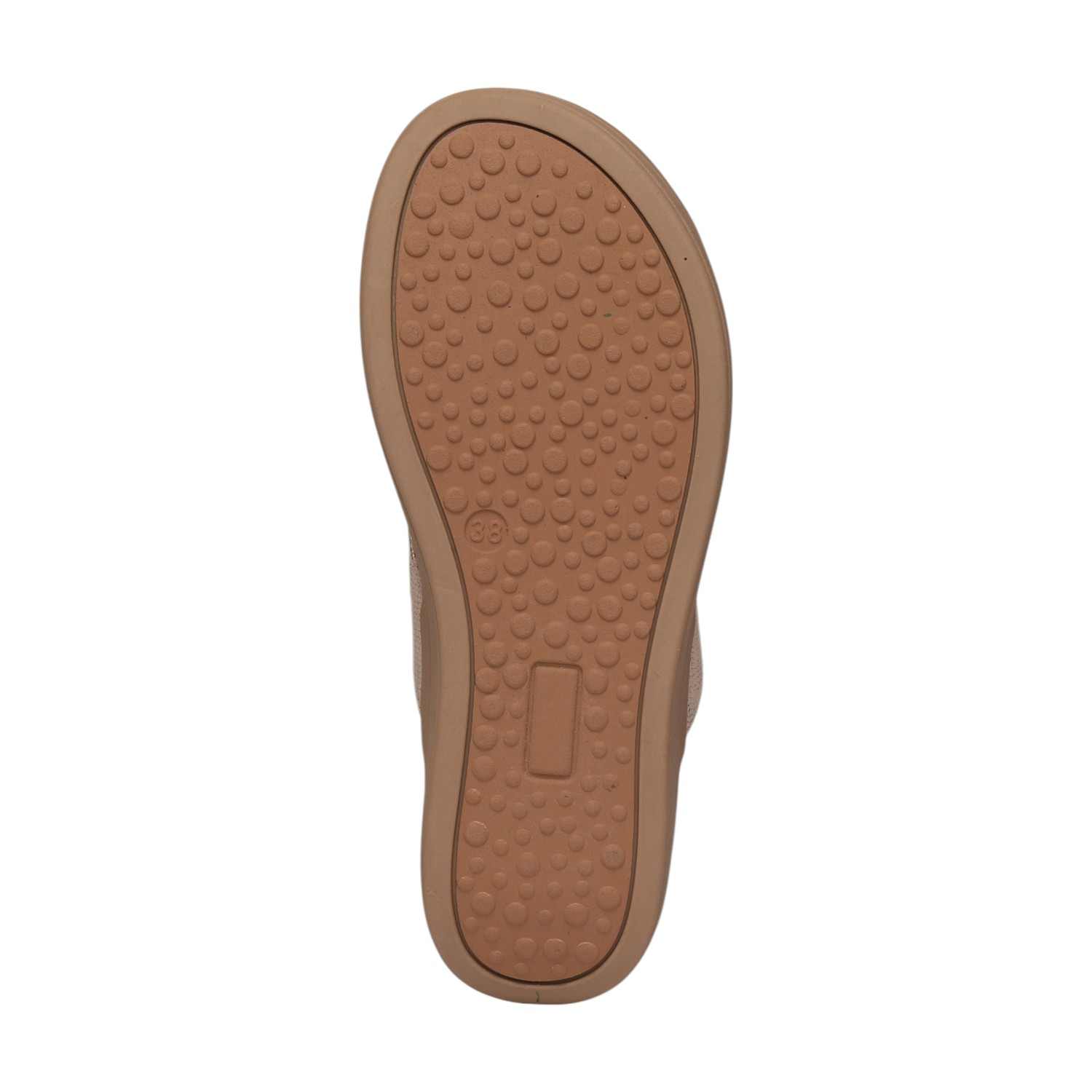 Women Light Gold Casual Flat Thong