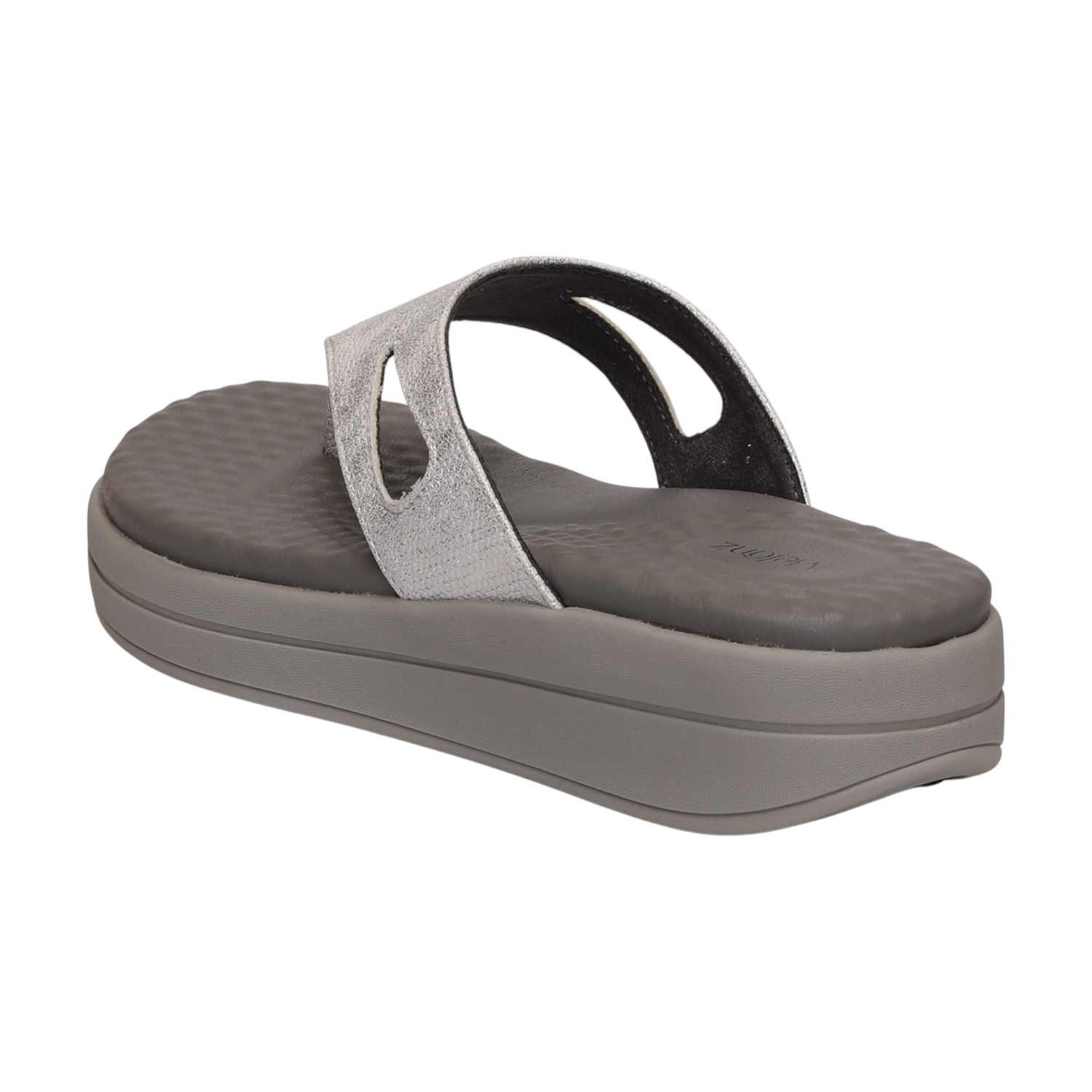 Women Silver Casual Flat Thong
