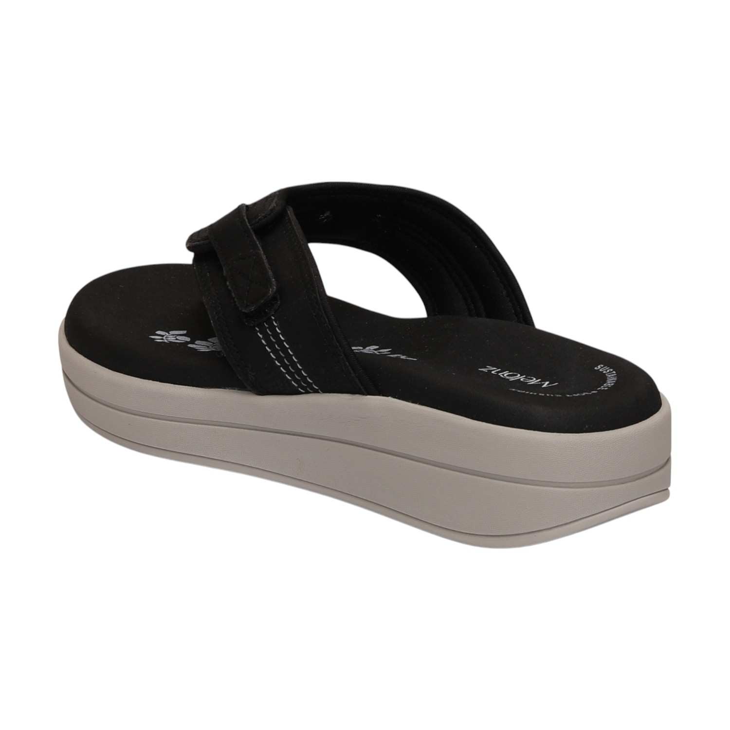 Women Black  Casual Wedges