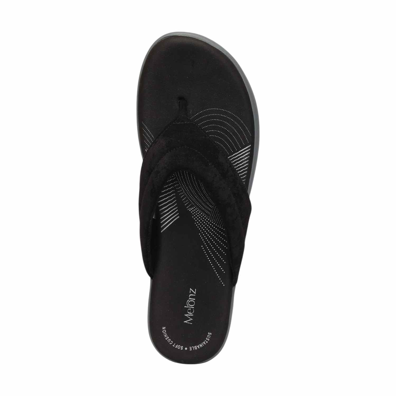 Women Black Casual Flat Thong