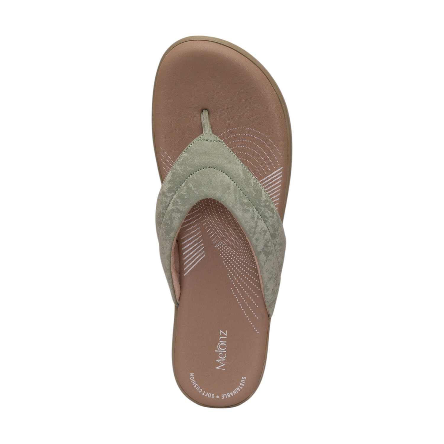 Women Green Casual Flat Thong