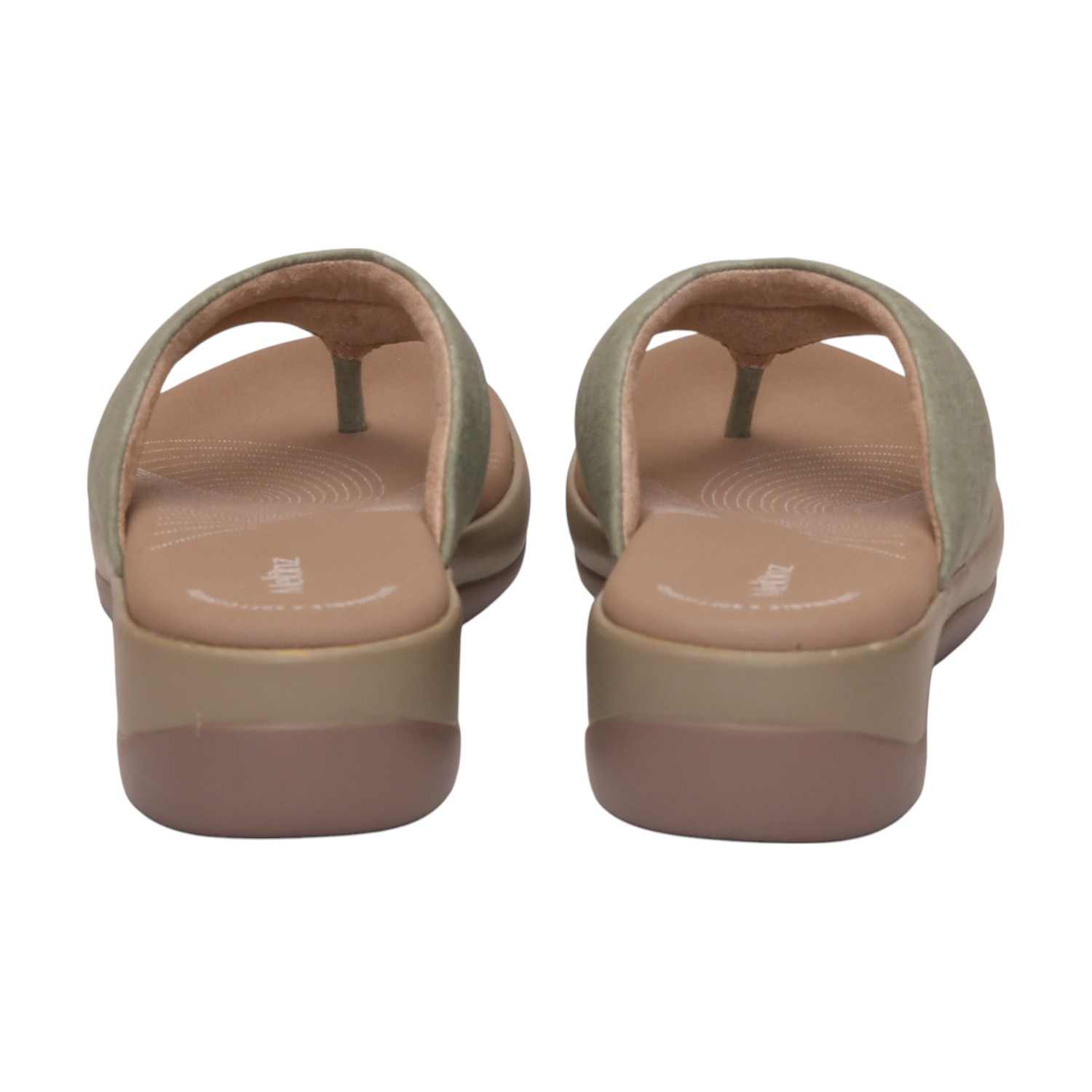 Women Green Casual Flat Thong