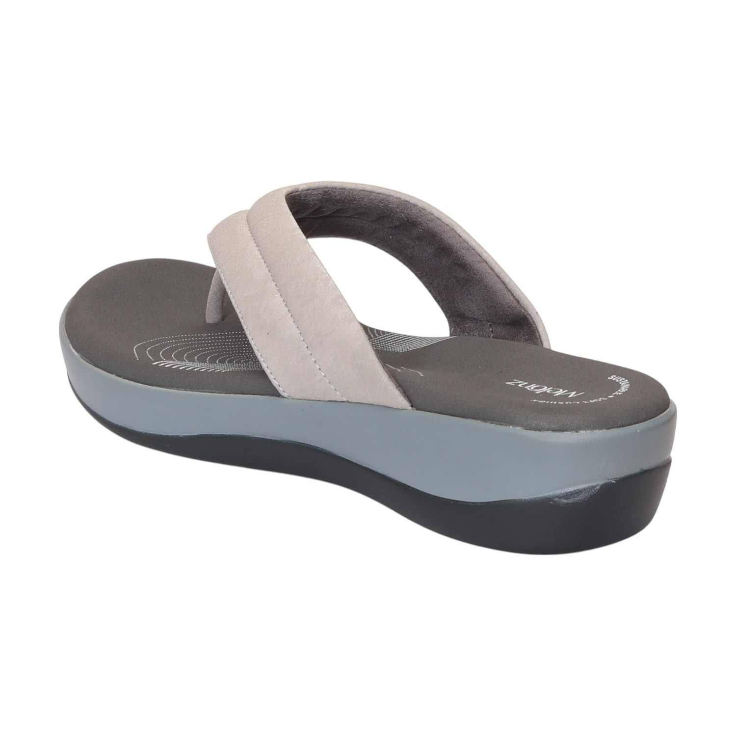 Women Grey Casual Flat Thong