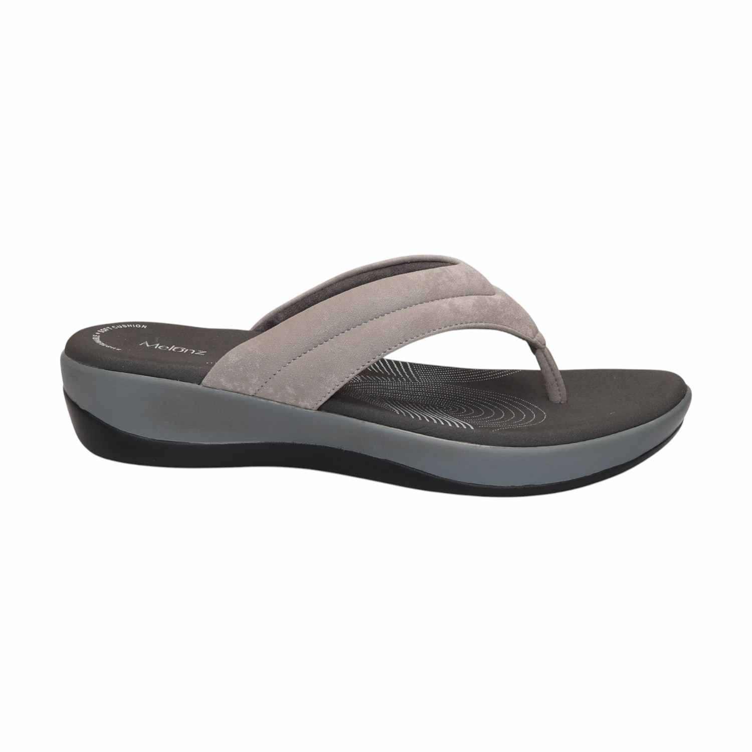 Women Grey Casual Flat Thong