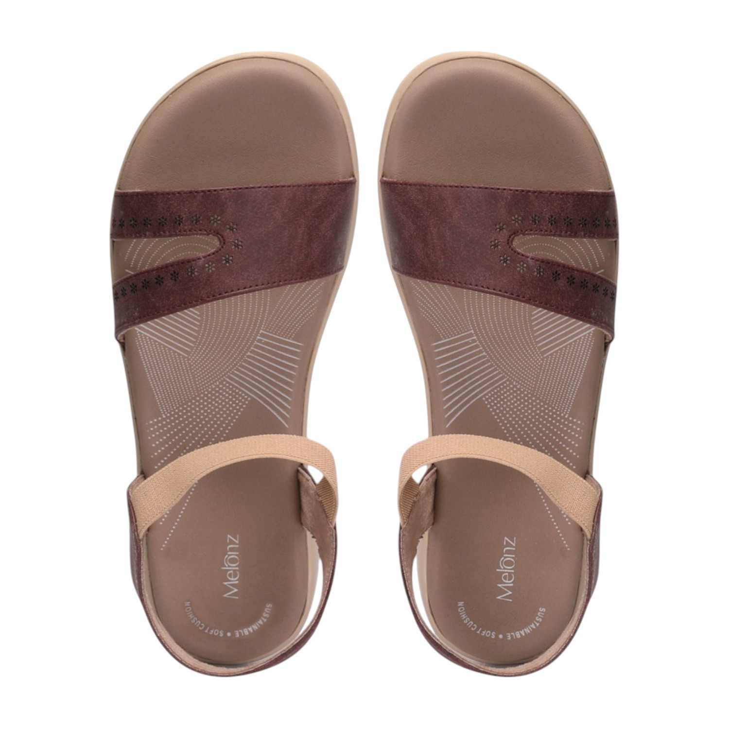 Women Ltbrown Sandals Casual Flat
