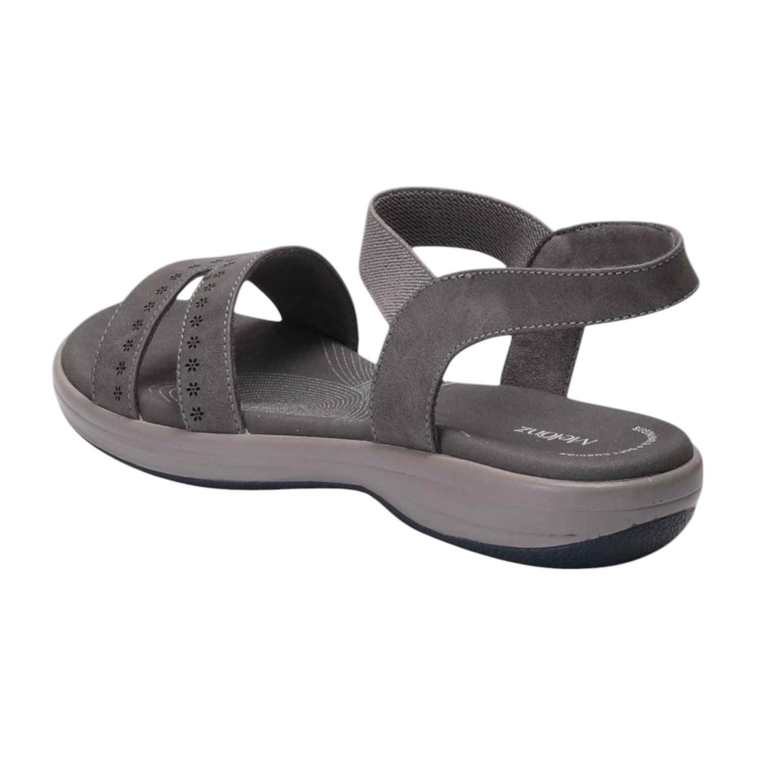 Women Navy/Grey Sandals Casual Flat