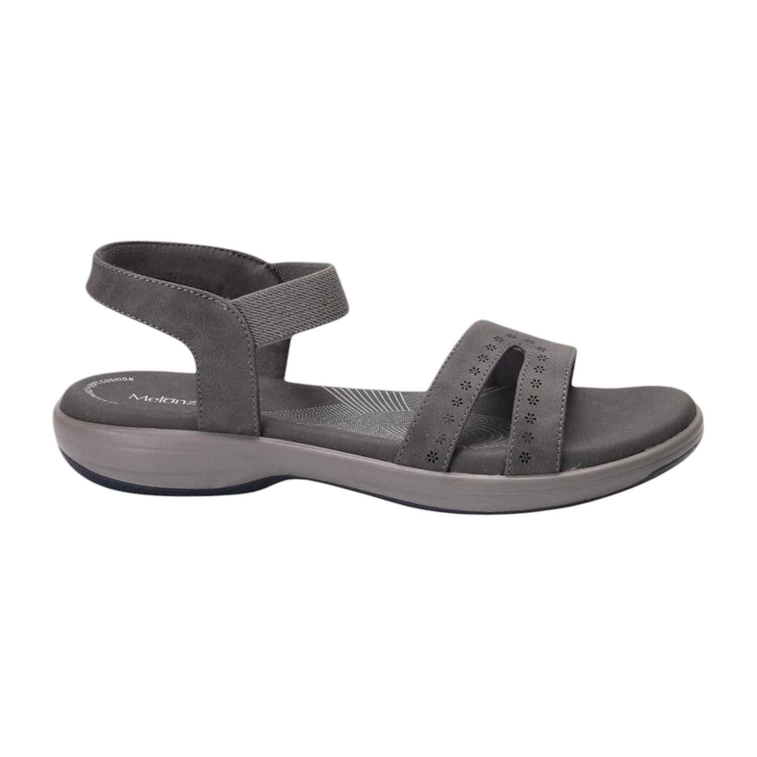 Women Navy/Grey Sandals Casual Flat