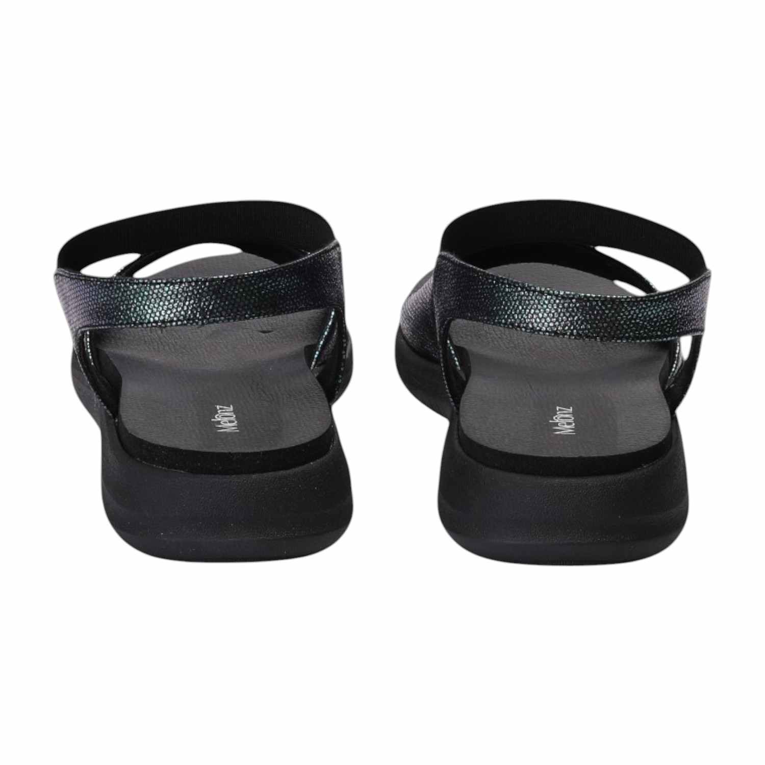 Women Black Sandals Casual Flat