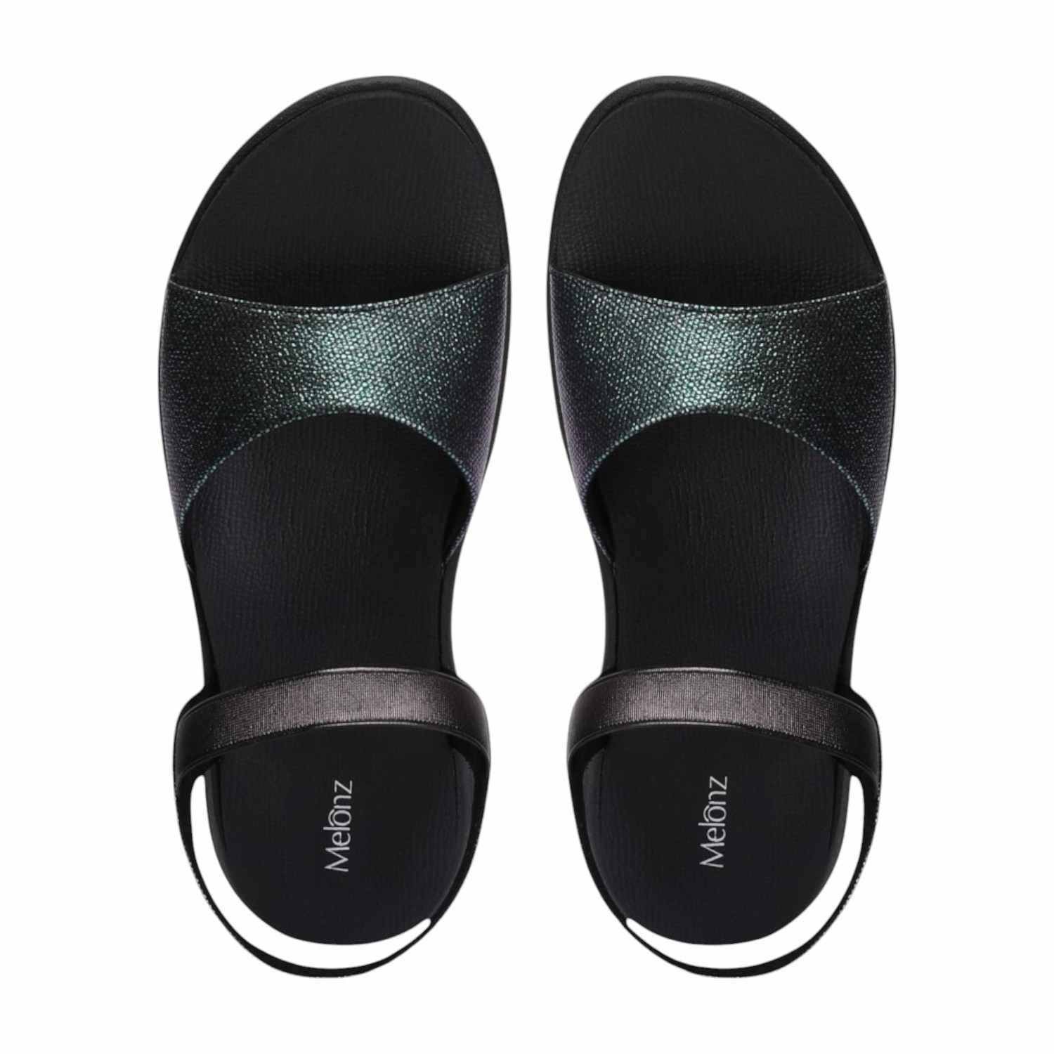 Women Black Sandals Casual Flat