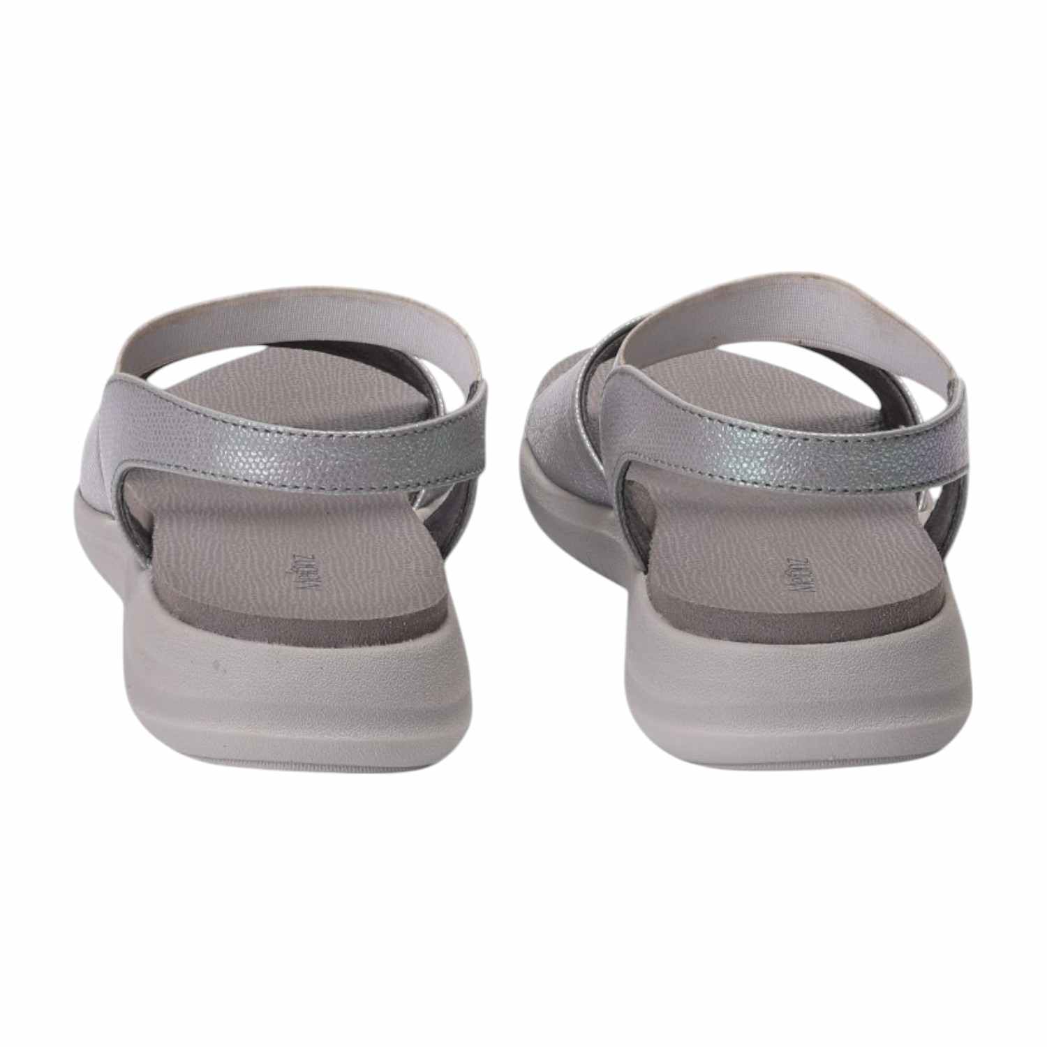 Women Grey Sandals Casual Flat