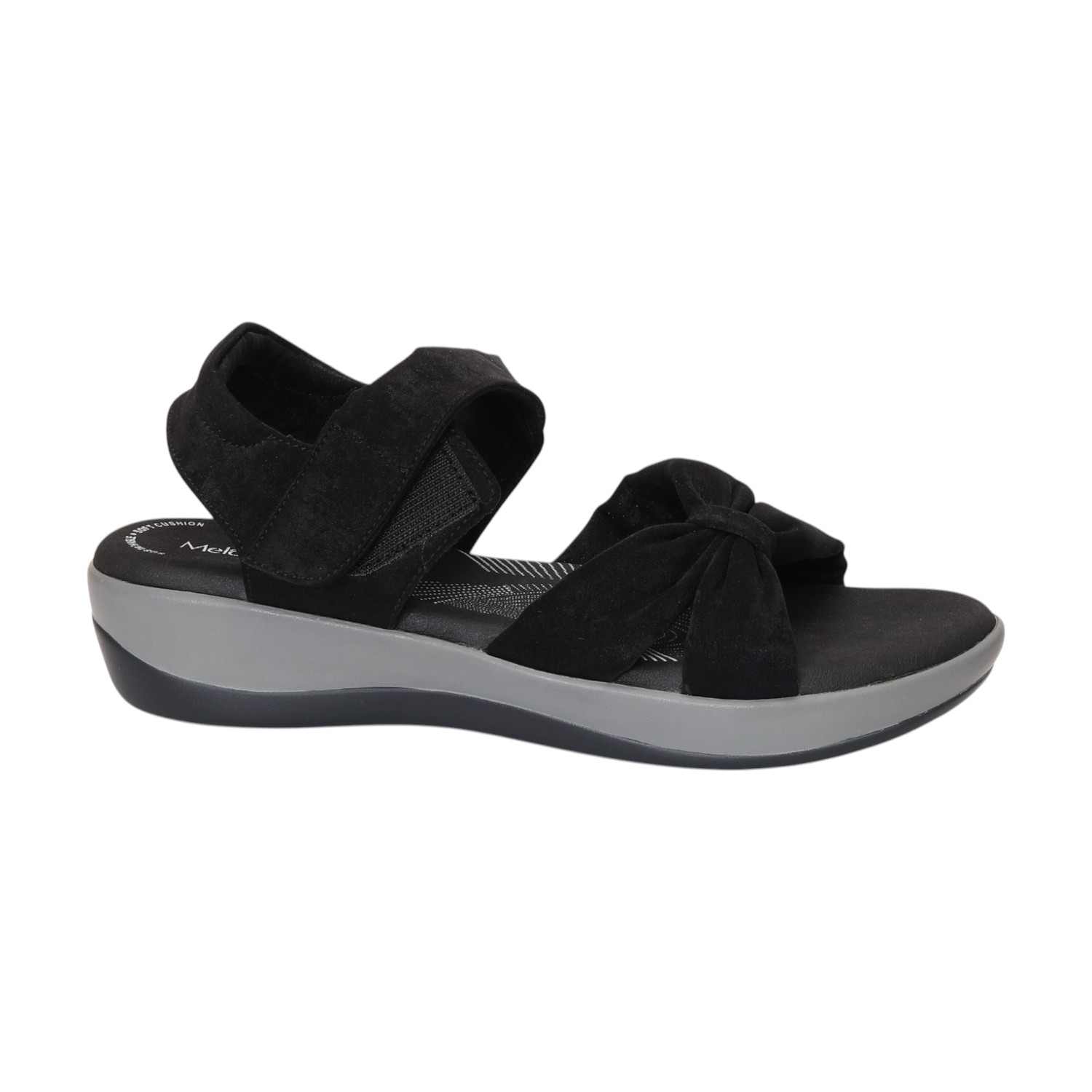Women Black Sandals Casual Wedges