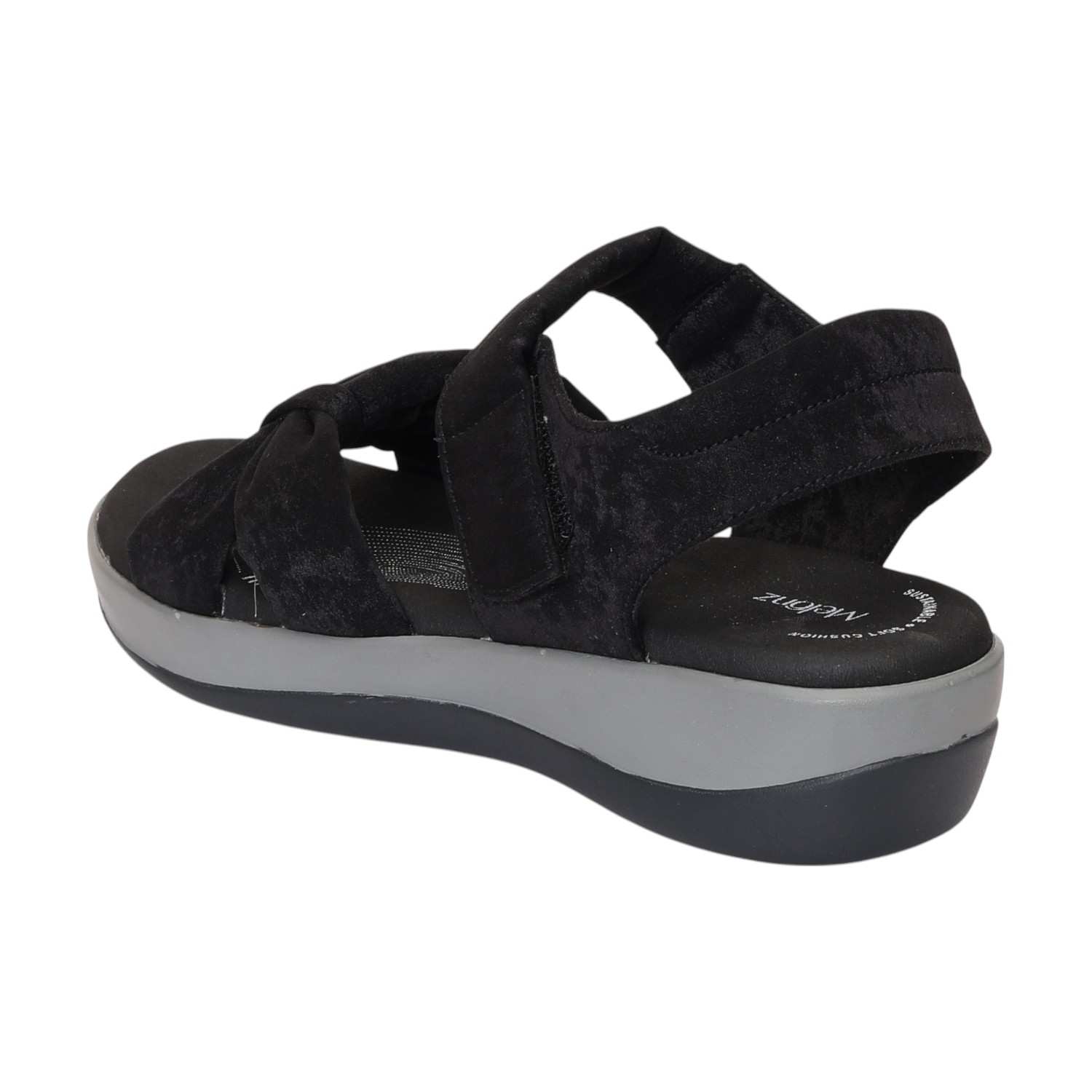 Women Black Sandals Casual Wedges
