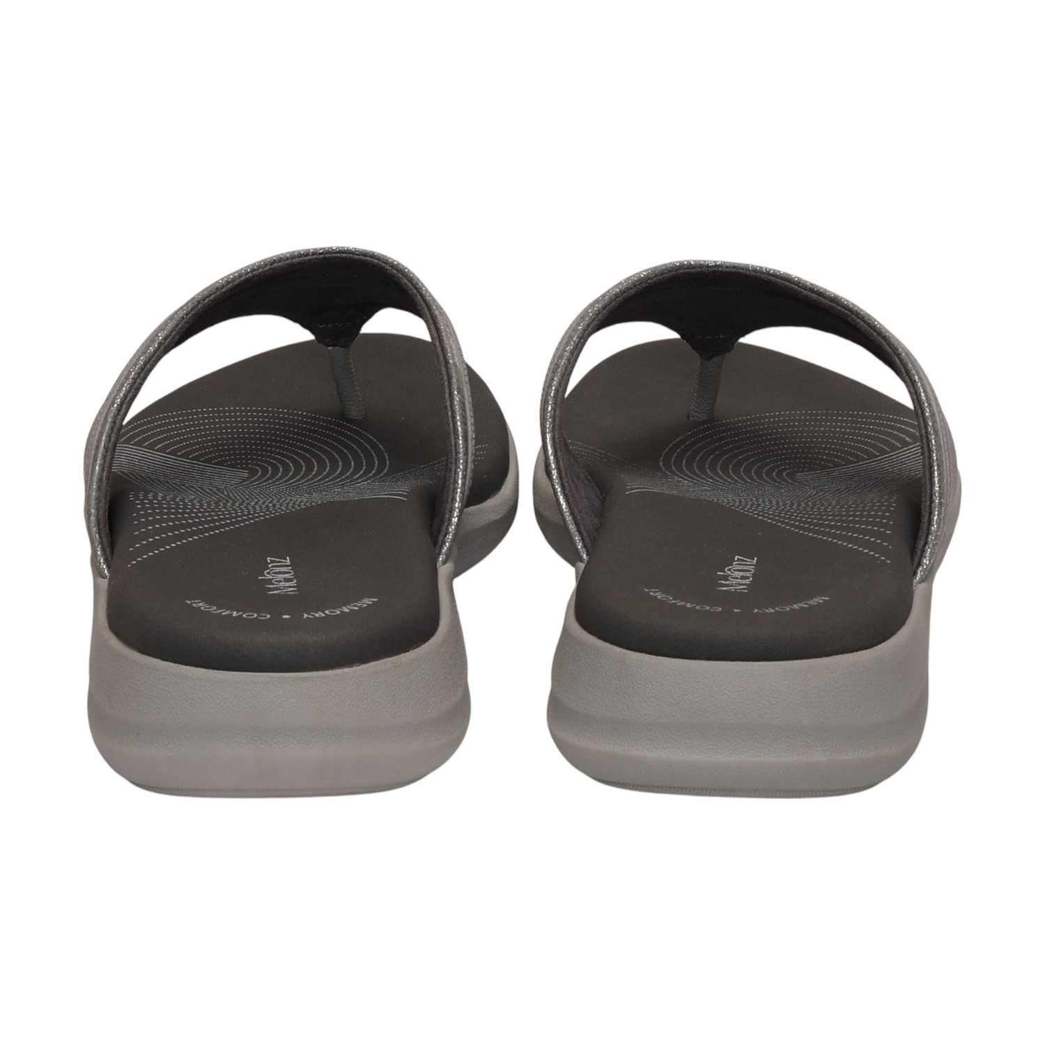 Women Dark Grey Thong Fashion Flat