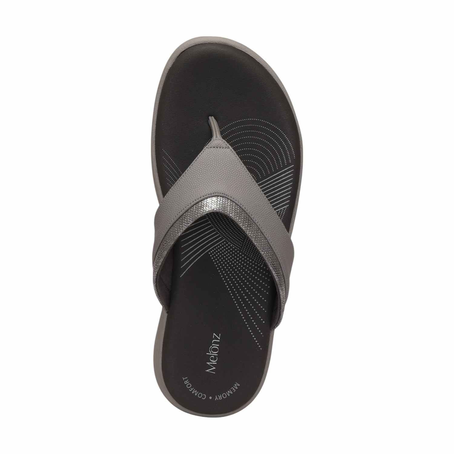 Women Dark Grey Thong Fashion Flat