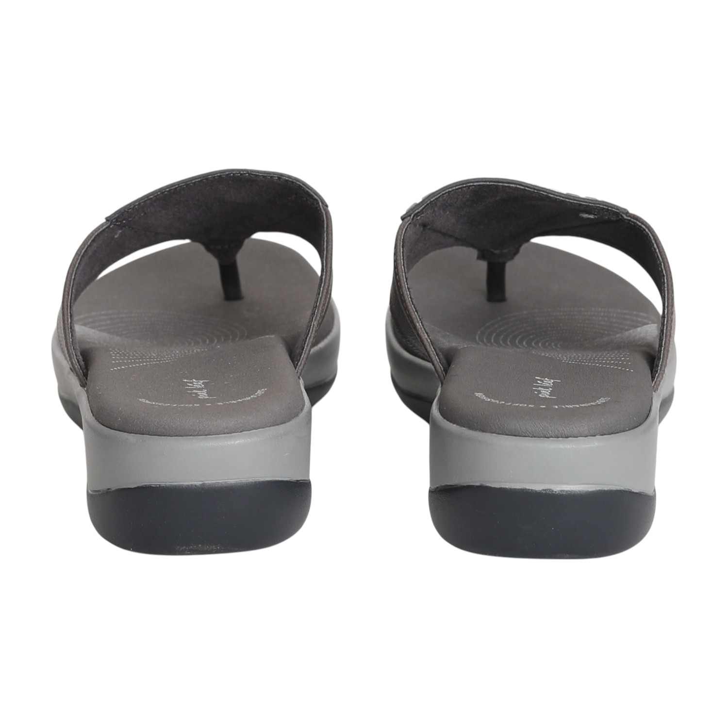 Women Gunmetal Glam Wedge Slides