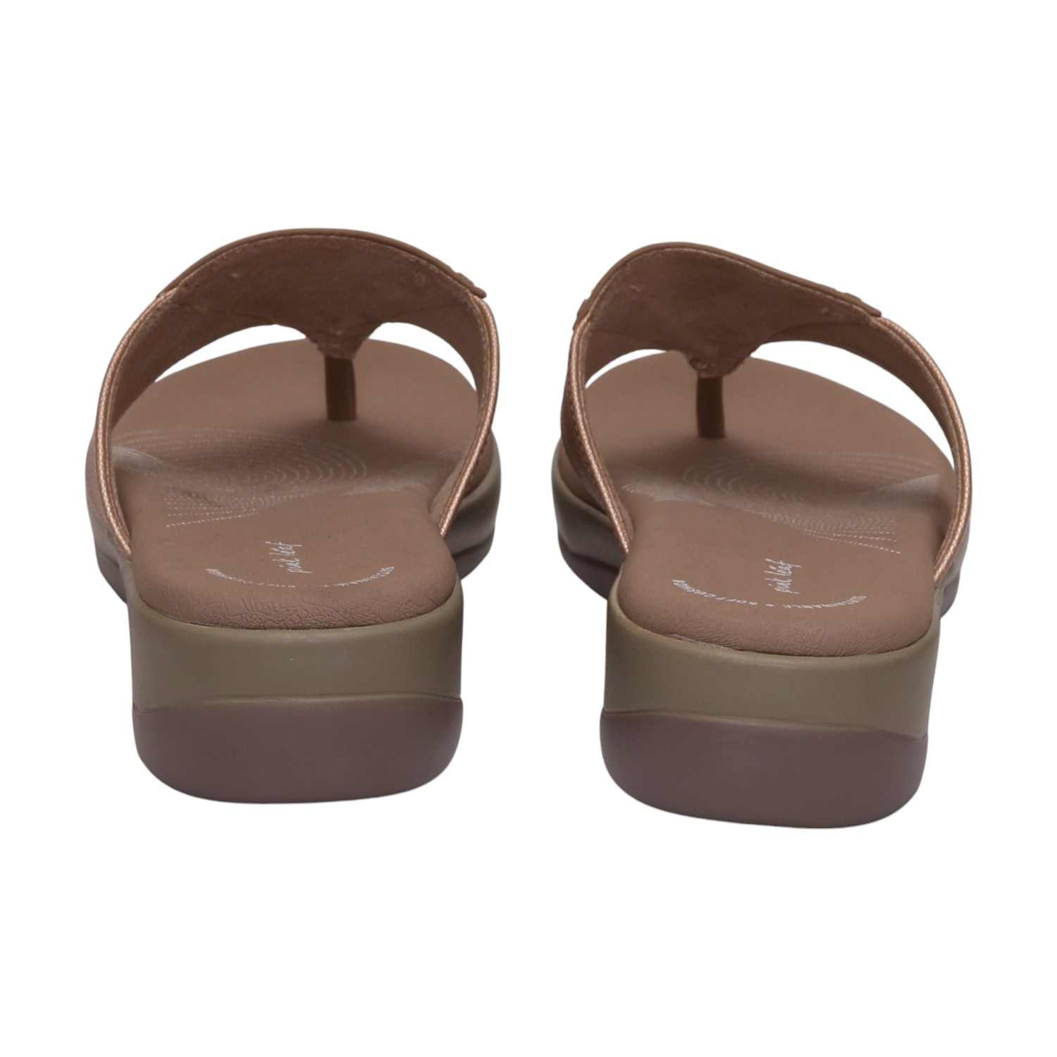 Women Rose Gold Wedges Casual Flat