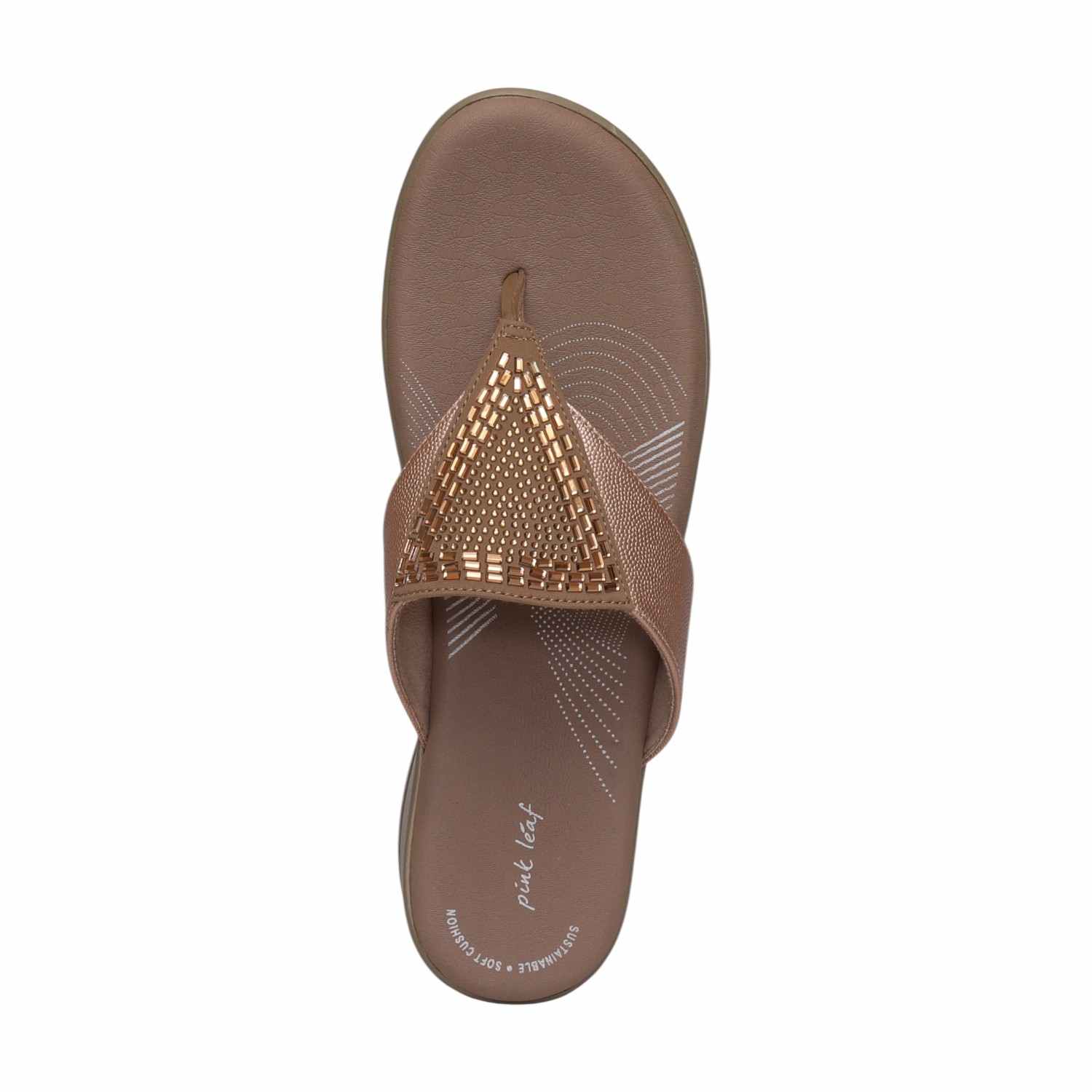Women Rose Gold Wedges Casual Flat