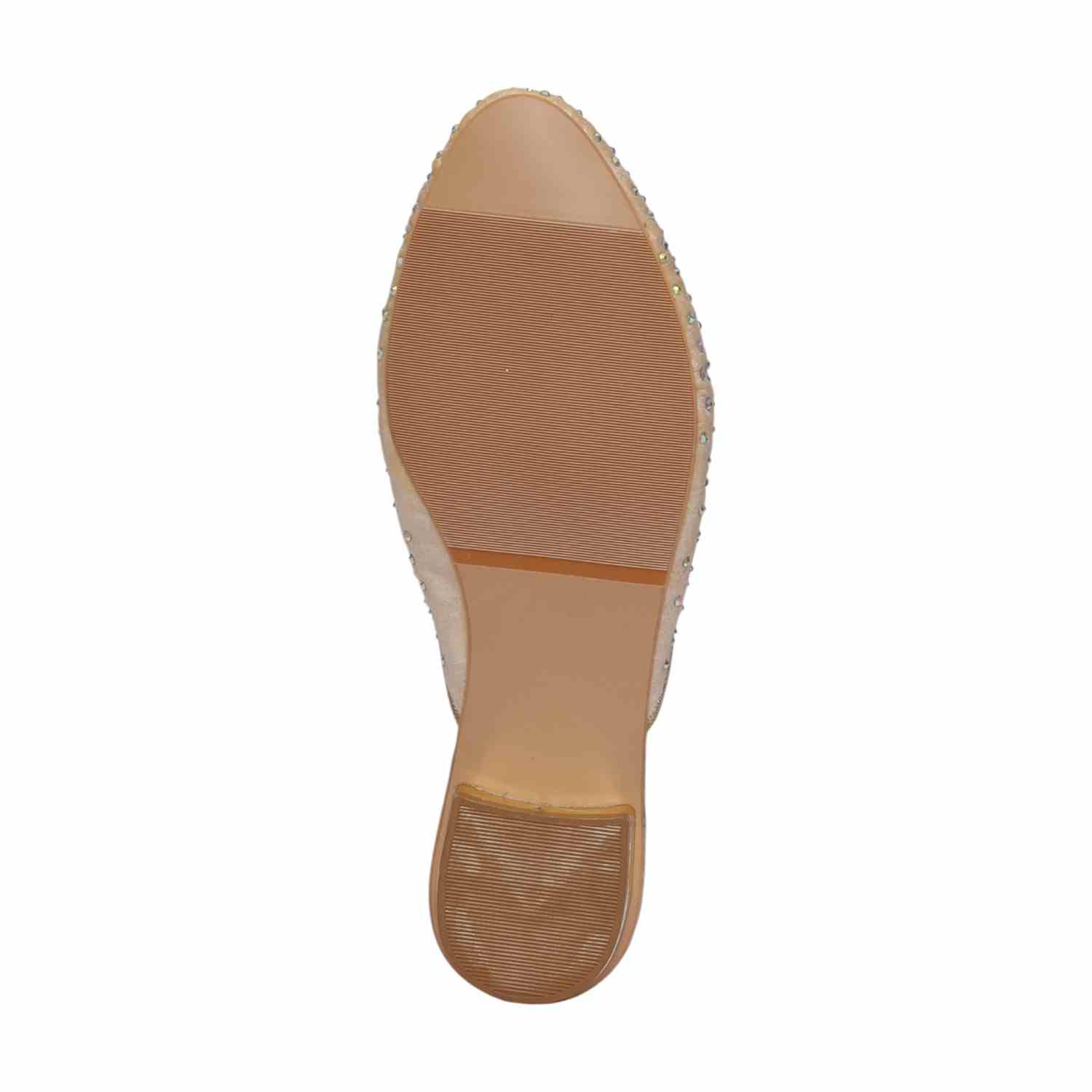 Women Gold Embroidered Slip-On Mules