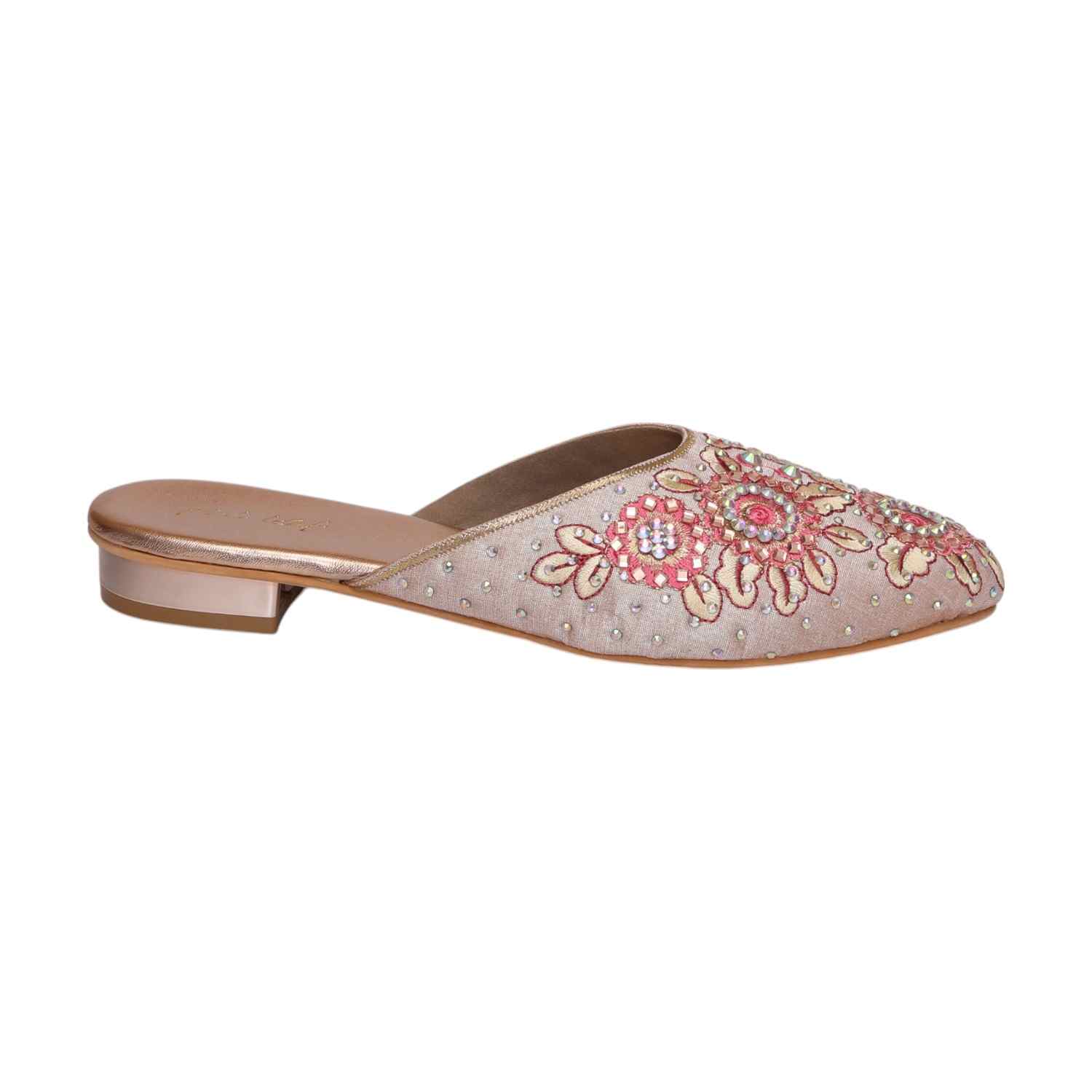 Women Sultan Embroidered Slip-On Mules