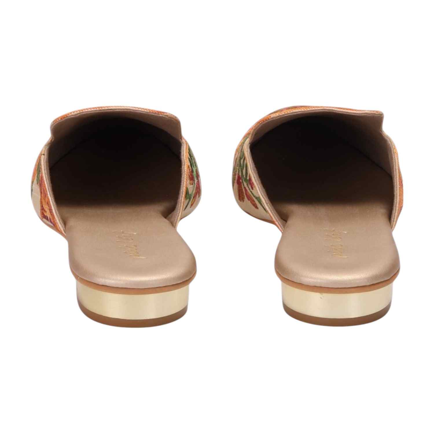 Women Gold Casual Mule