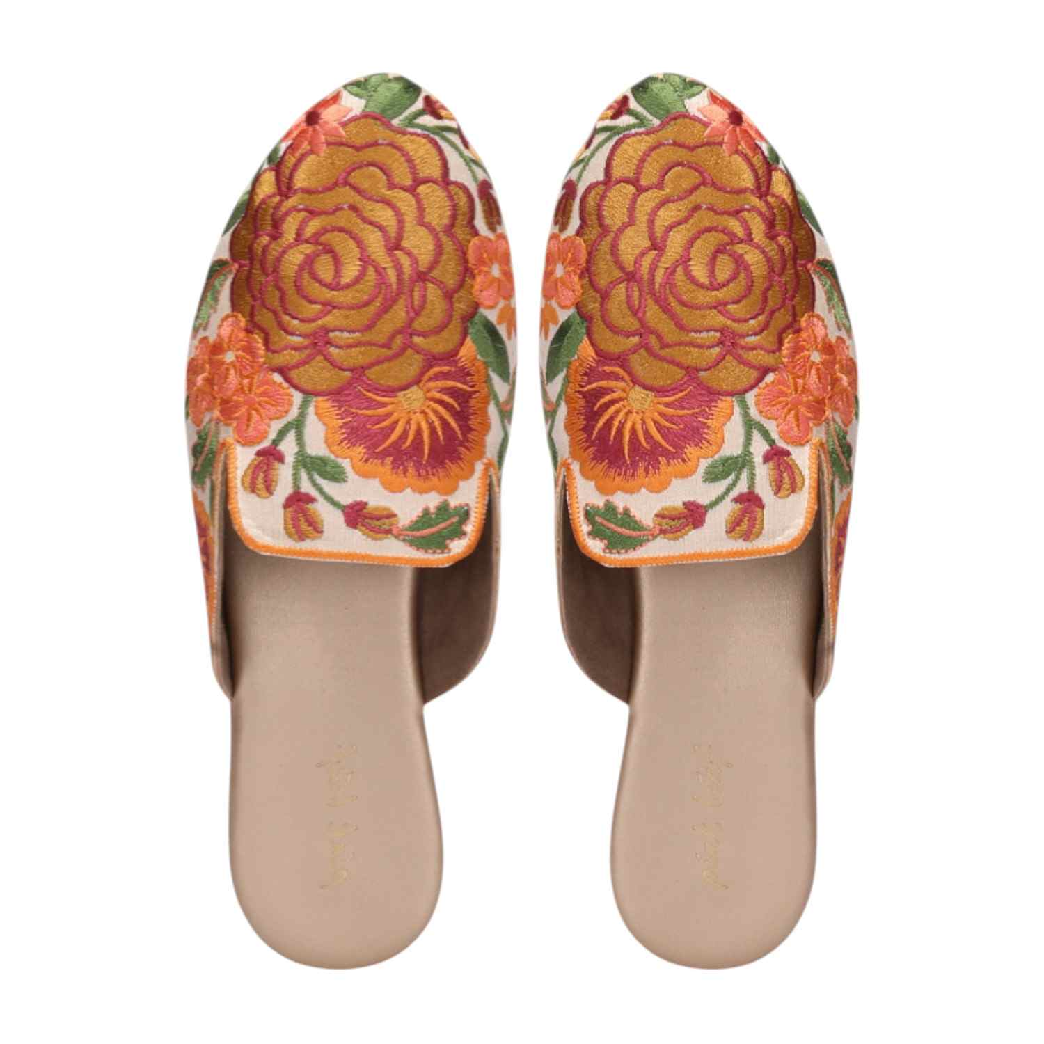 Women Gold Casual Mule
