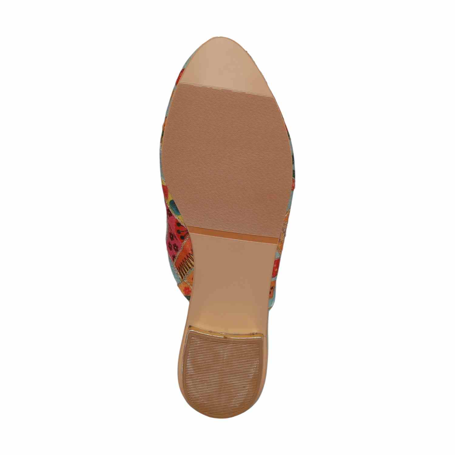 Women Indie Blue Printed Mule