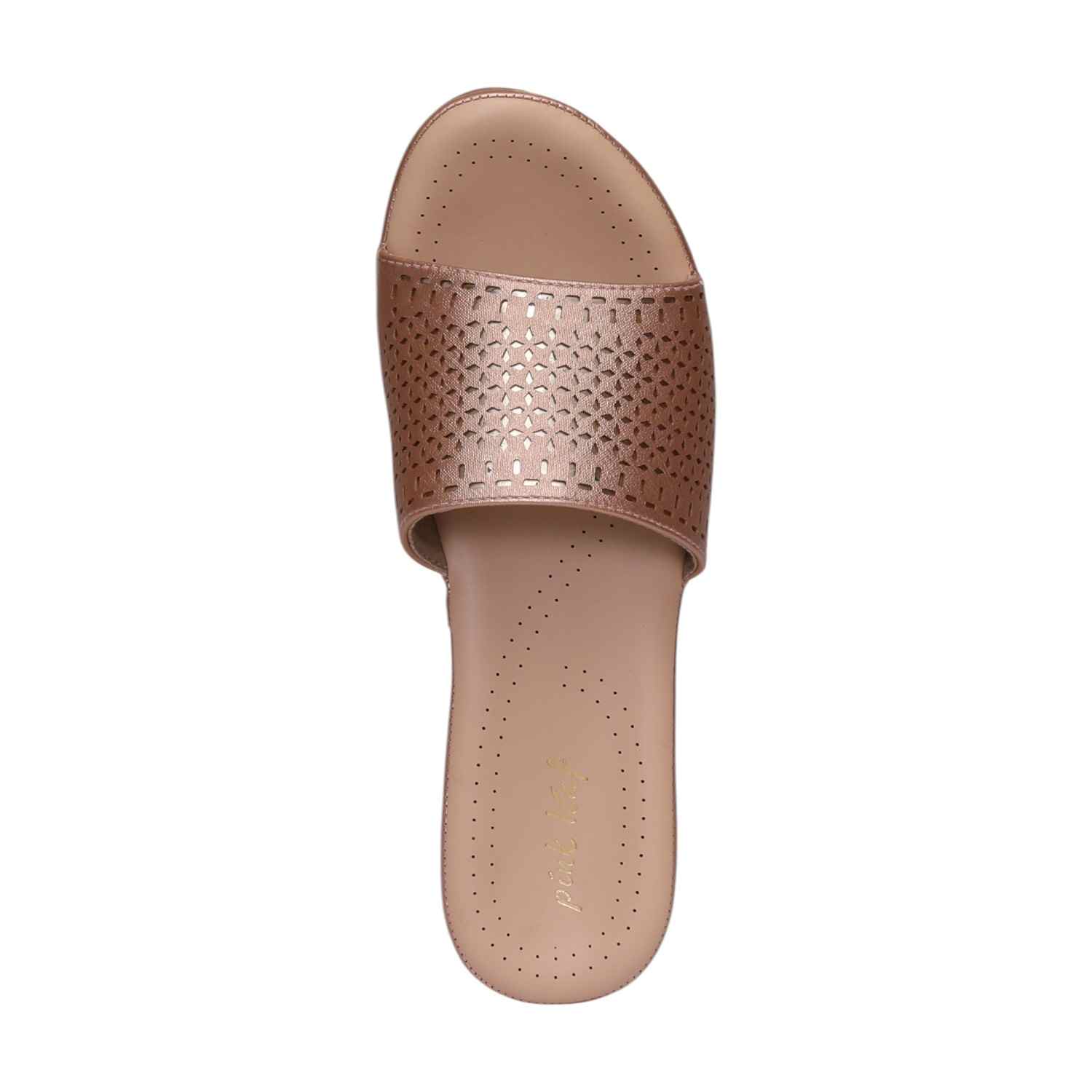 Women Peach Slides Fashion Flat