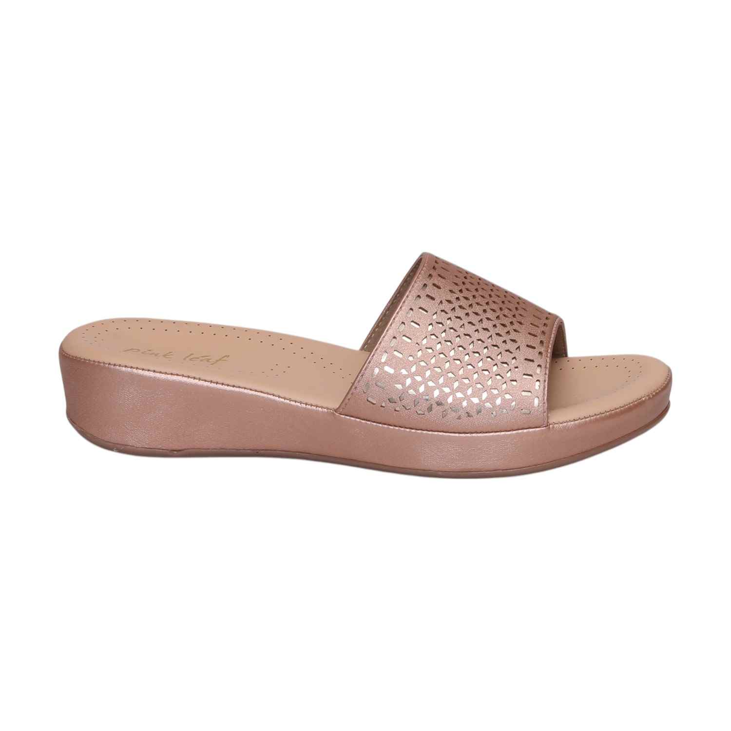 Women Peach Slides Fashion Flat