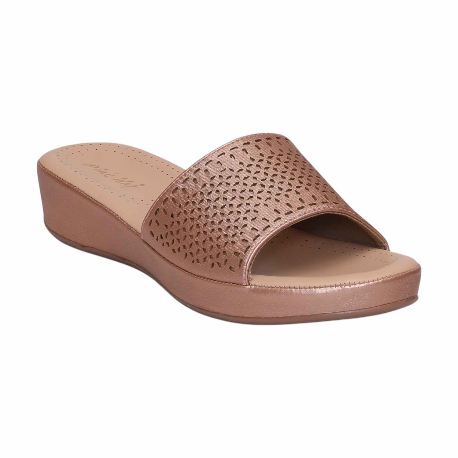 Women Peach Slides Fashion Flat