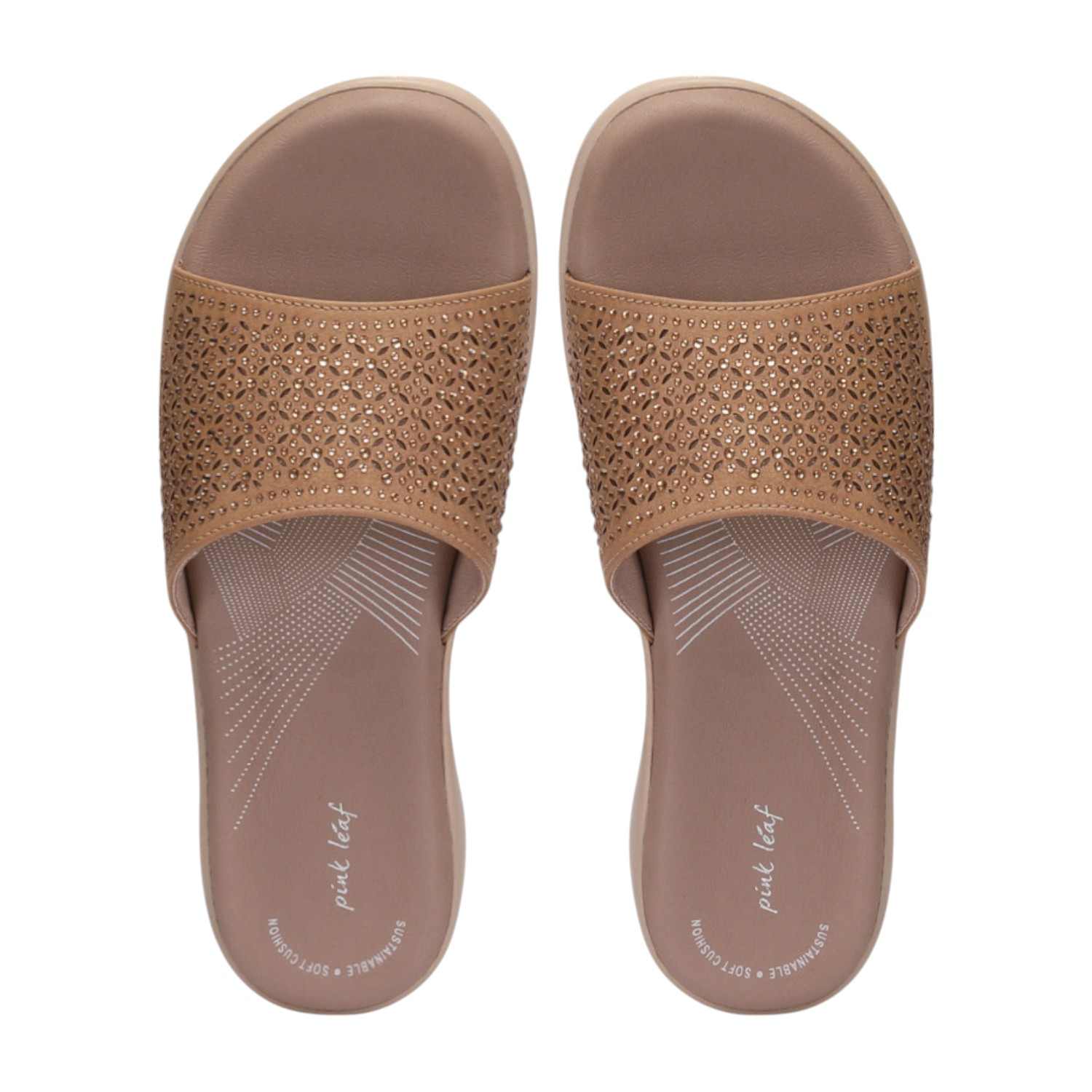 Women Beige Slider Fashion Flat