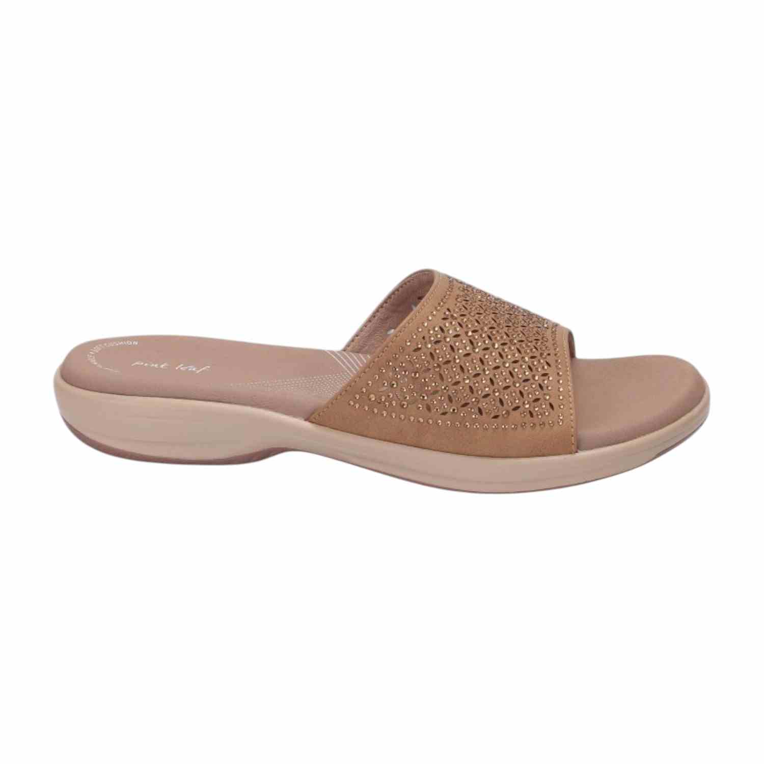 Women Beige Slider Fashion Flat