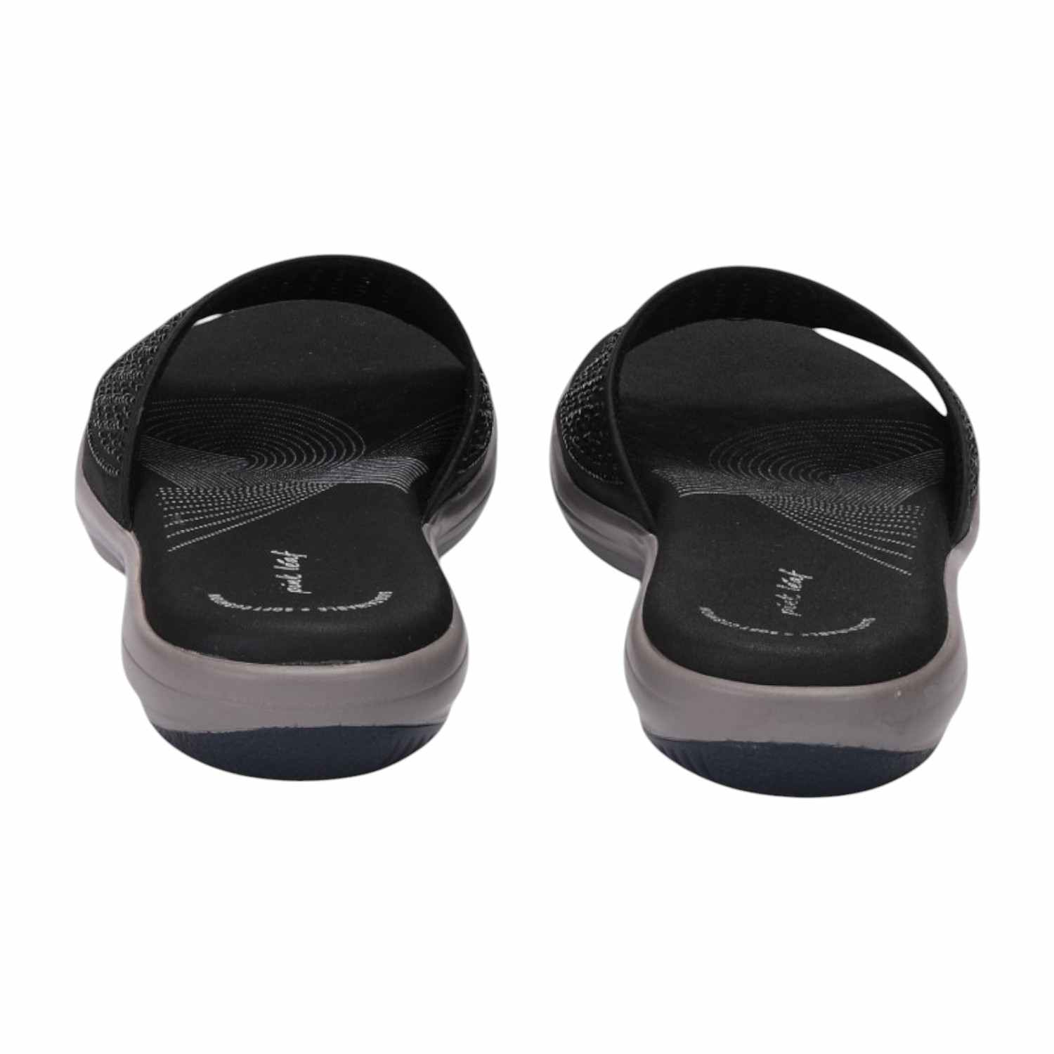 Women Black Slider Fashion Flat