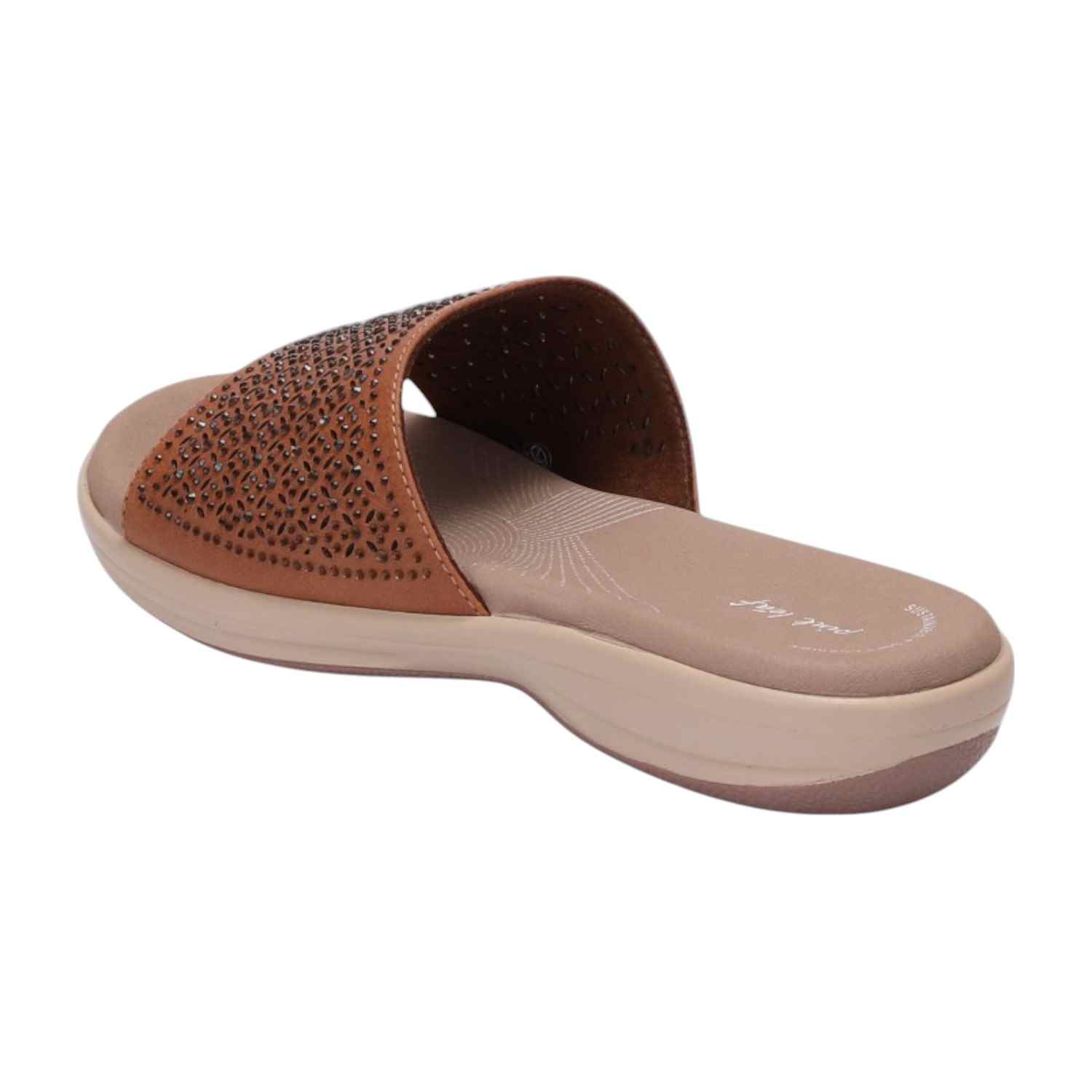 Women Tan Slider Fashion Flat