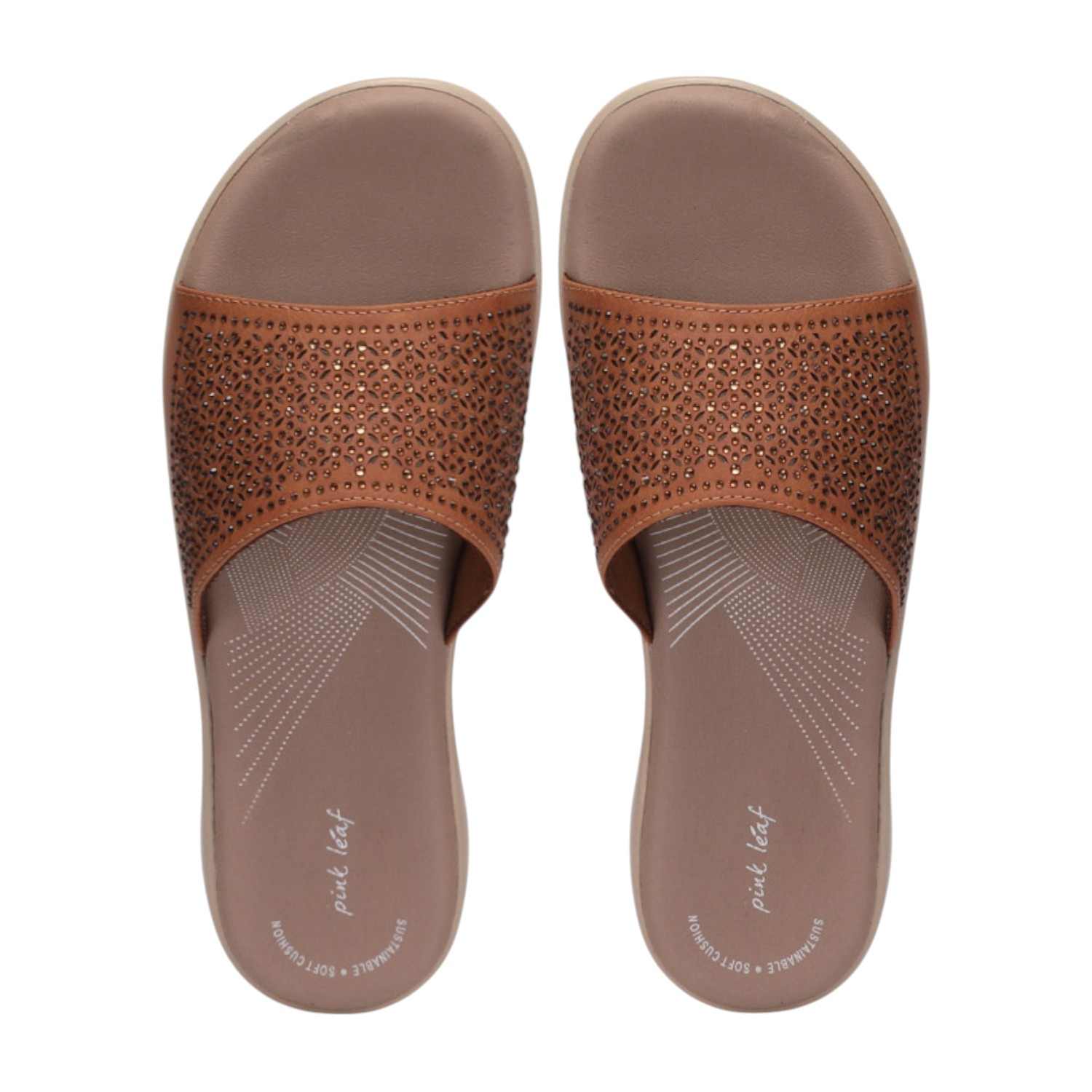 Women Tan Slider Fashion Flat