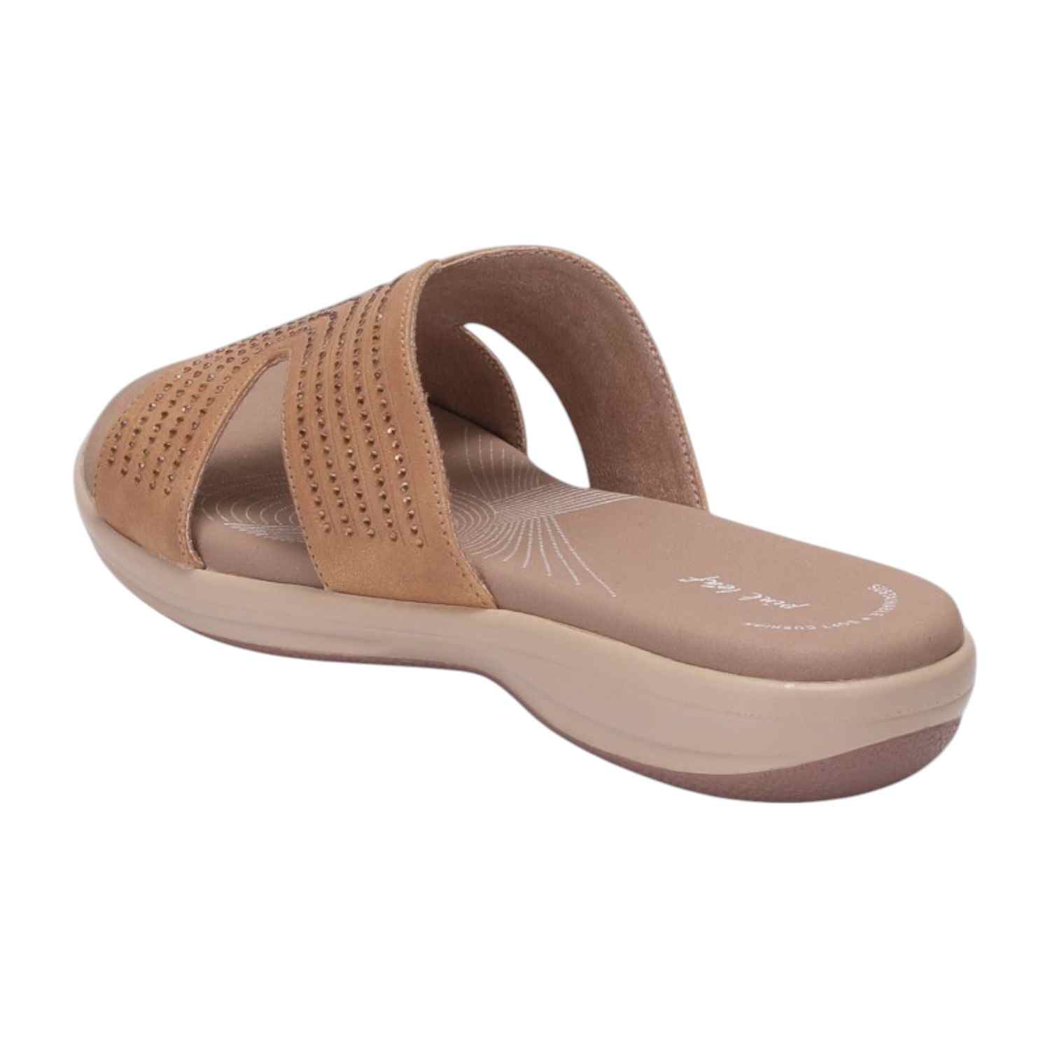 Women Womens Beige Crystal embellished Sandals