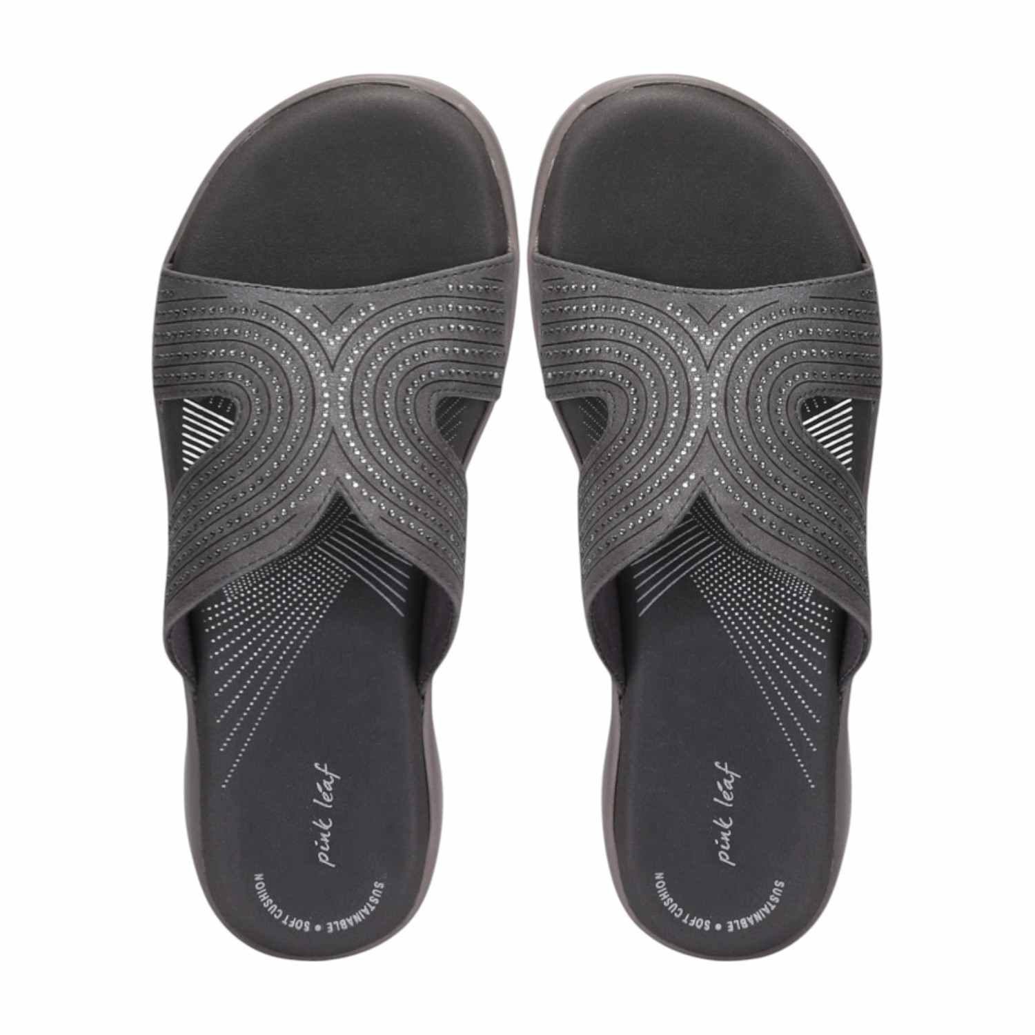 Women Grey Slider Fashion Flat