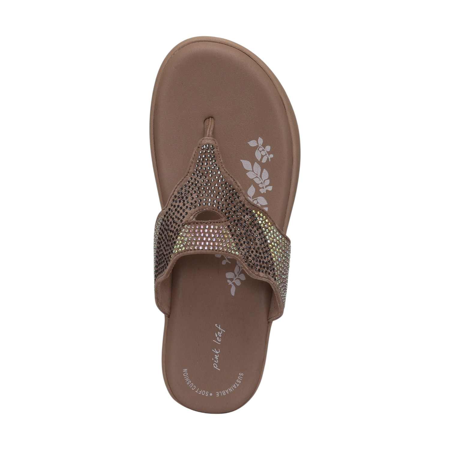 Women Chiku Wedges With Rhinestone Embellishments