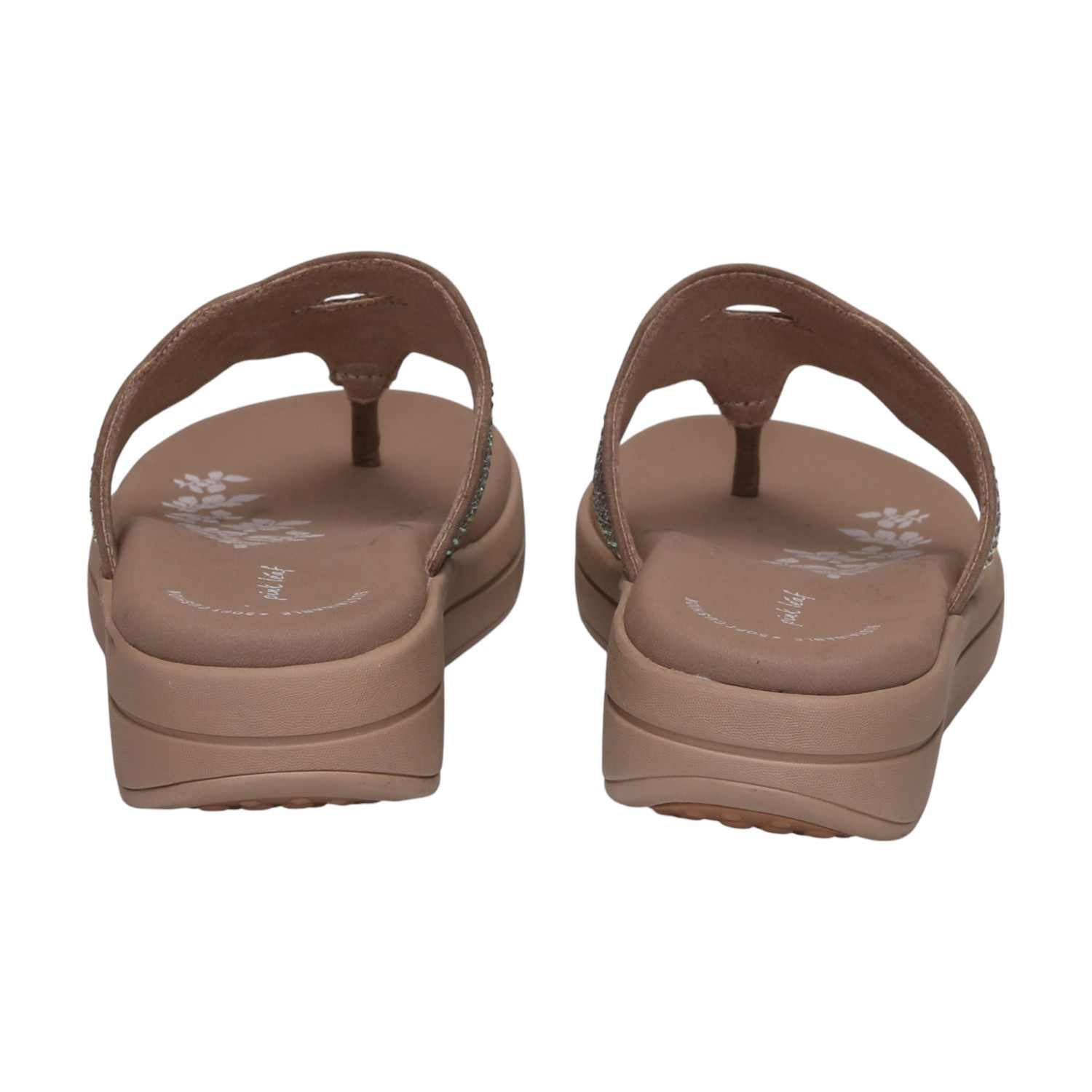 Women Chiku Wedges With Rhinestone Embellishments