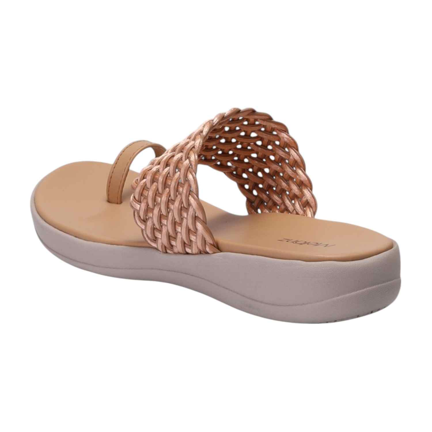 Women Beige Wedges Casual Flat